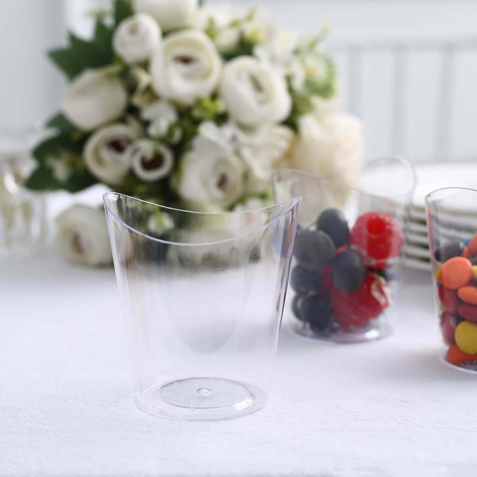 24-Pack Plastic Dessert Snack Cups 4oz Clear with Wavy Rim - Disposable Mini Appetizer Party Cups for Cocktail Events & Receptions - Image 11