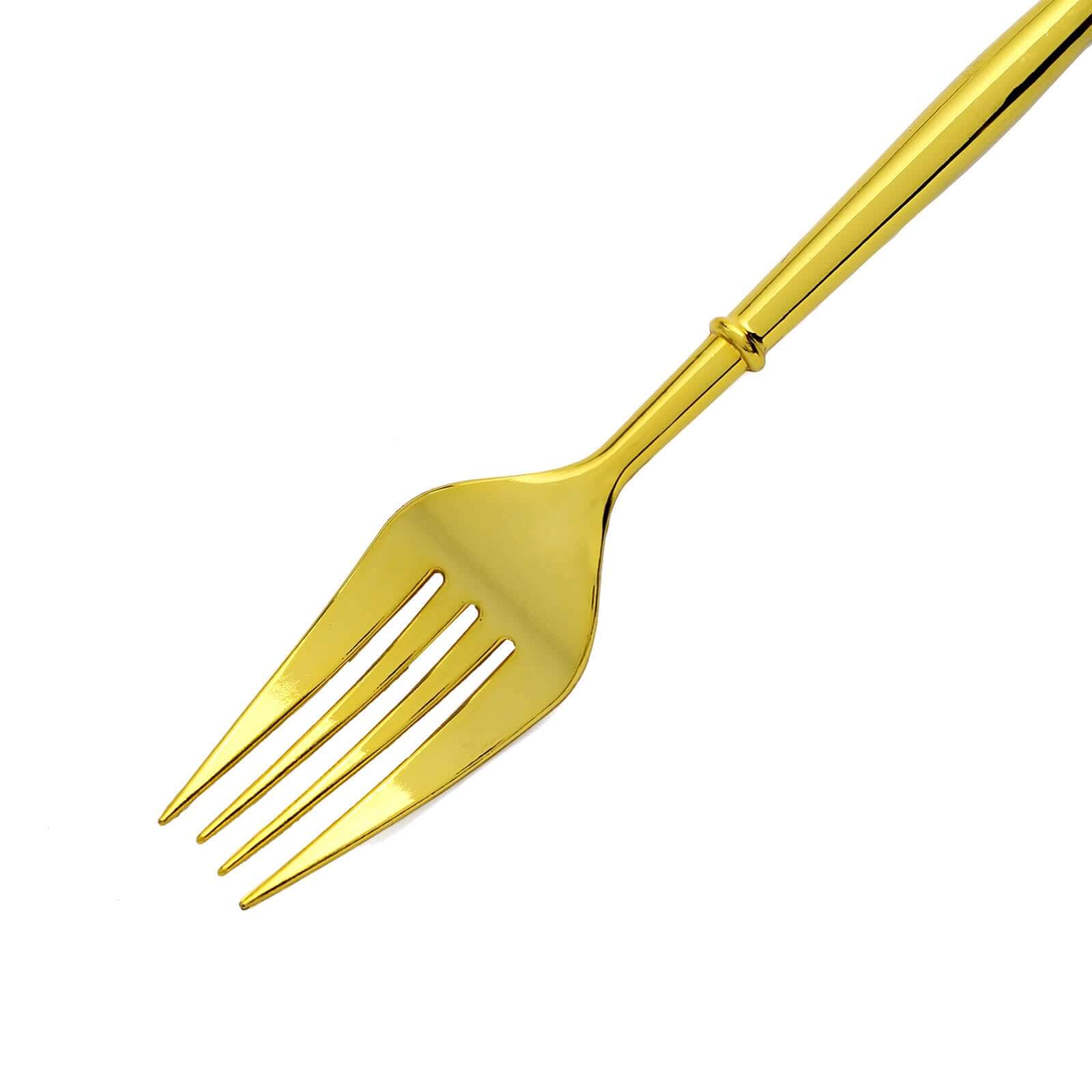 24-Pack Plastic Forks 8" Gold - Heavy Duty Modern Flatware, Premium Disposable Silverware - Image 11