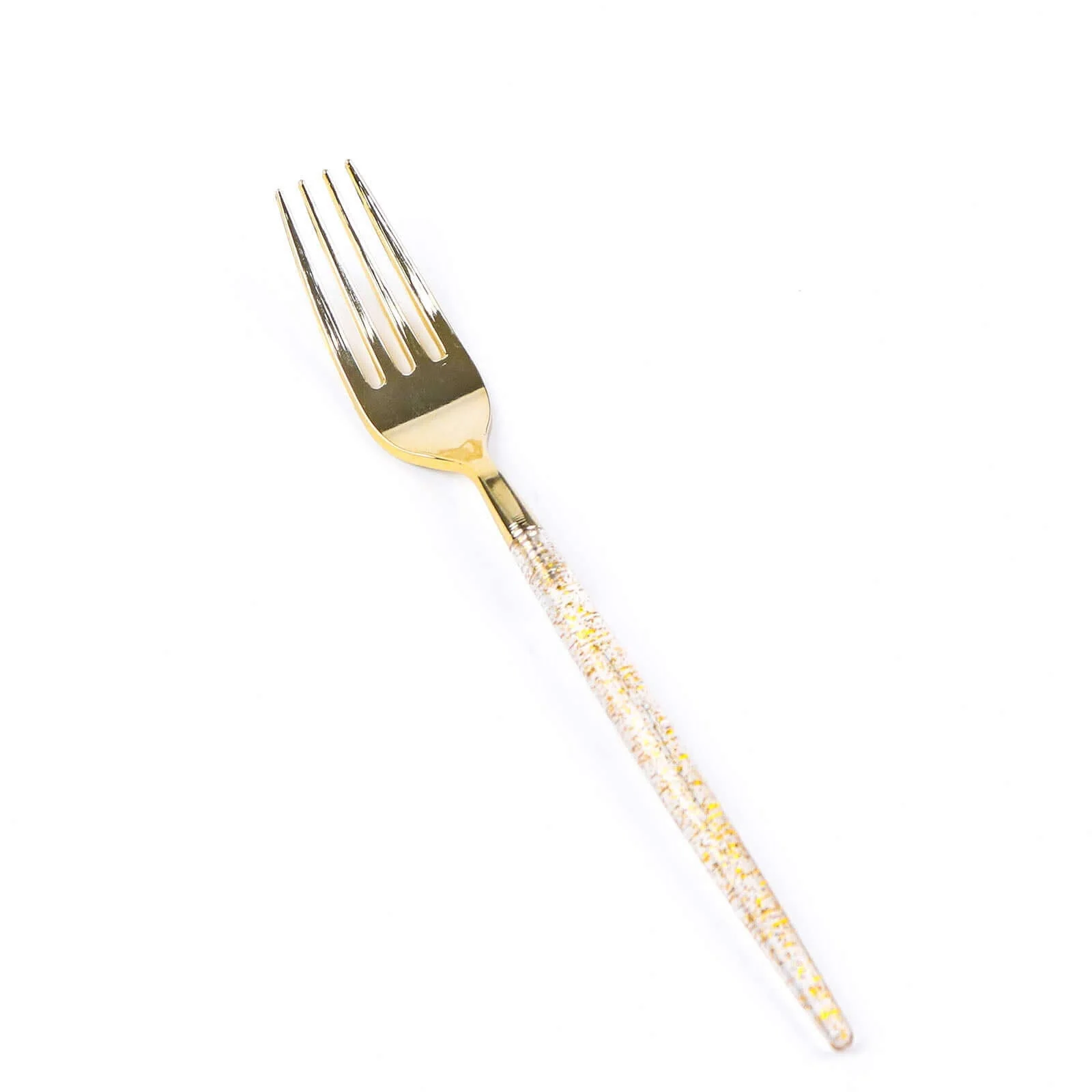 24-Pack Plastic Forks Gold Glittered - Disposable Silverware Cutlery for Parties - Image 8
