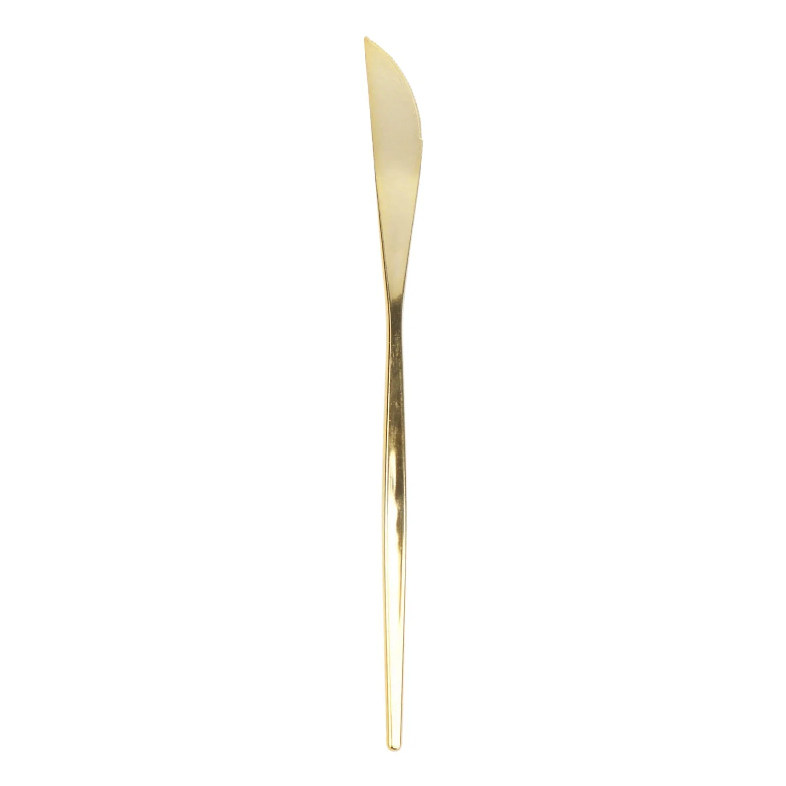 24-Pack Plastic Knives 8" Glossy Gold - Heavy Duty Premium Disposable Flatware Cutlery - Image 6