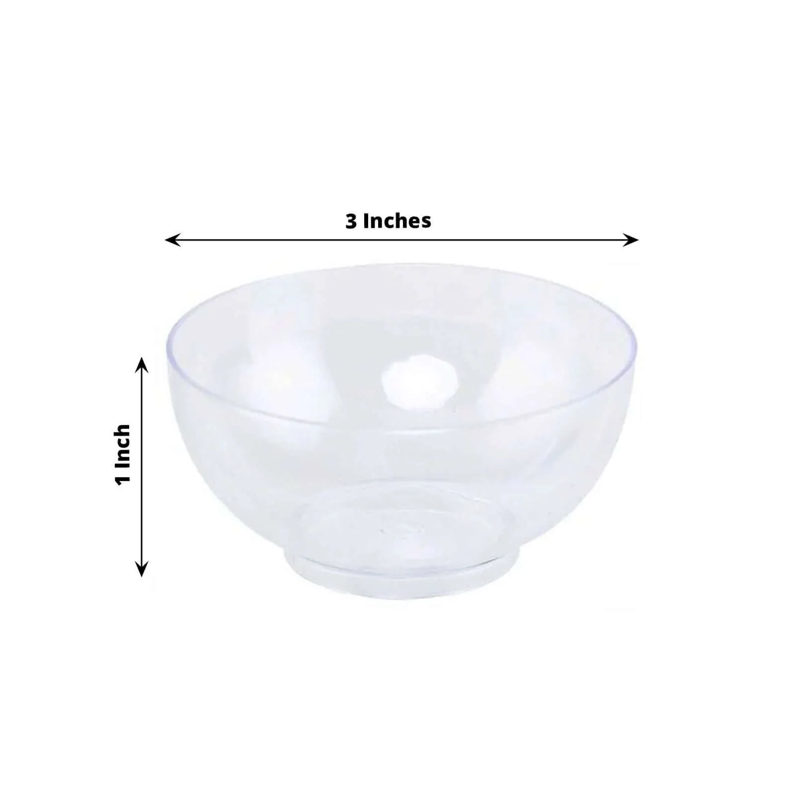 24-Pack Plastic Mini Dipping Bowls 2oz Clear - Small Disposable Bowls for Sauces - Image 3