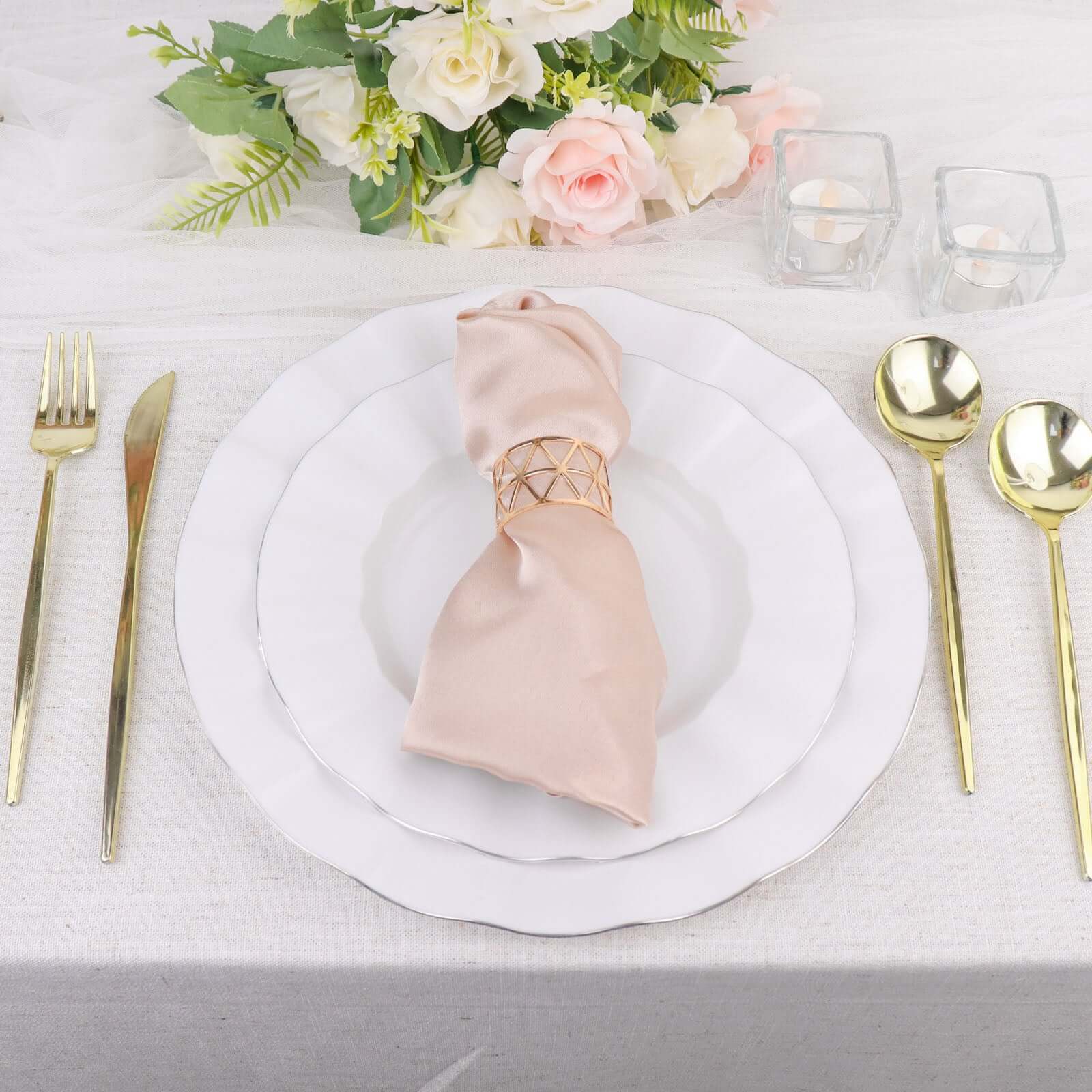 24-Pack Plastic Spoons 8" Glossy Gold - Heavy Duty Premium Disposable Silverware - Image 10