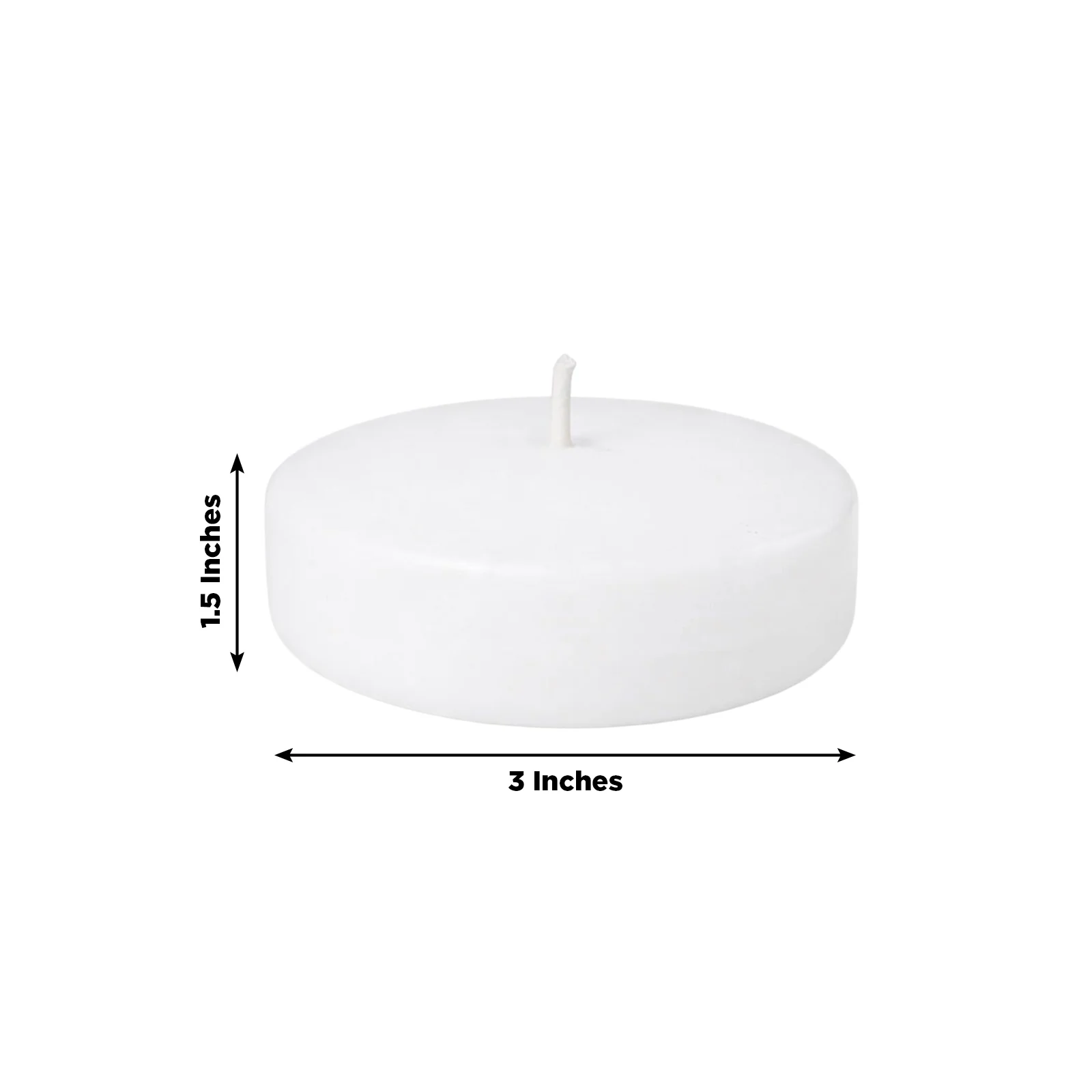 24 Pack 3" White Floating Candles – Unscented 8–10 Hour Burn, Dripless & Smokeless Disc Candles - Image 3