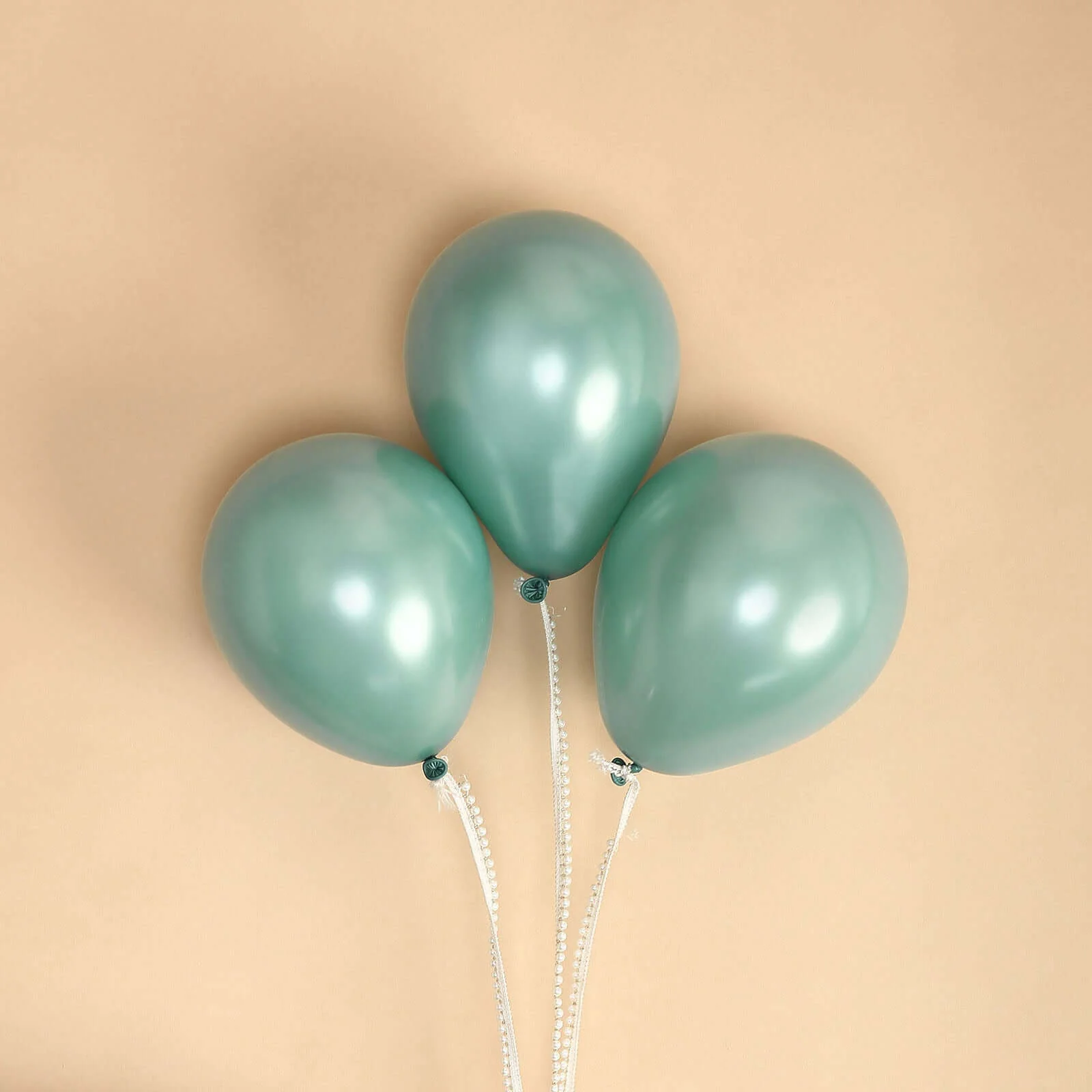 25 Pack Matte Pastel Dusty Blue Helium/Air Latex Party Balloons 10" - Image 8