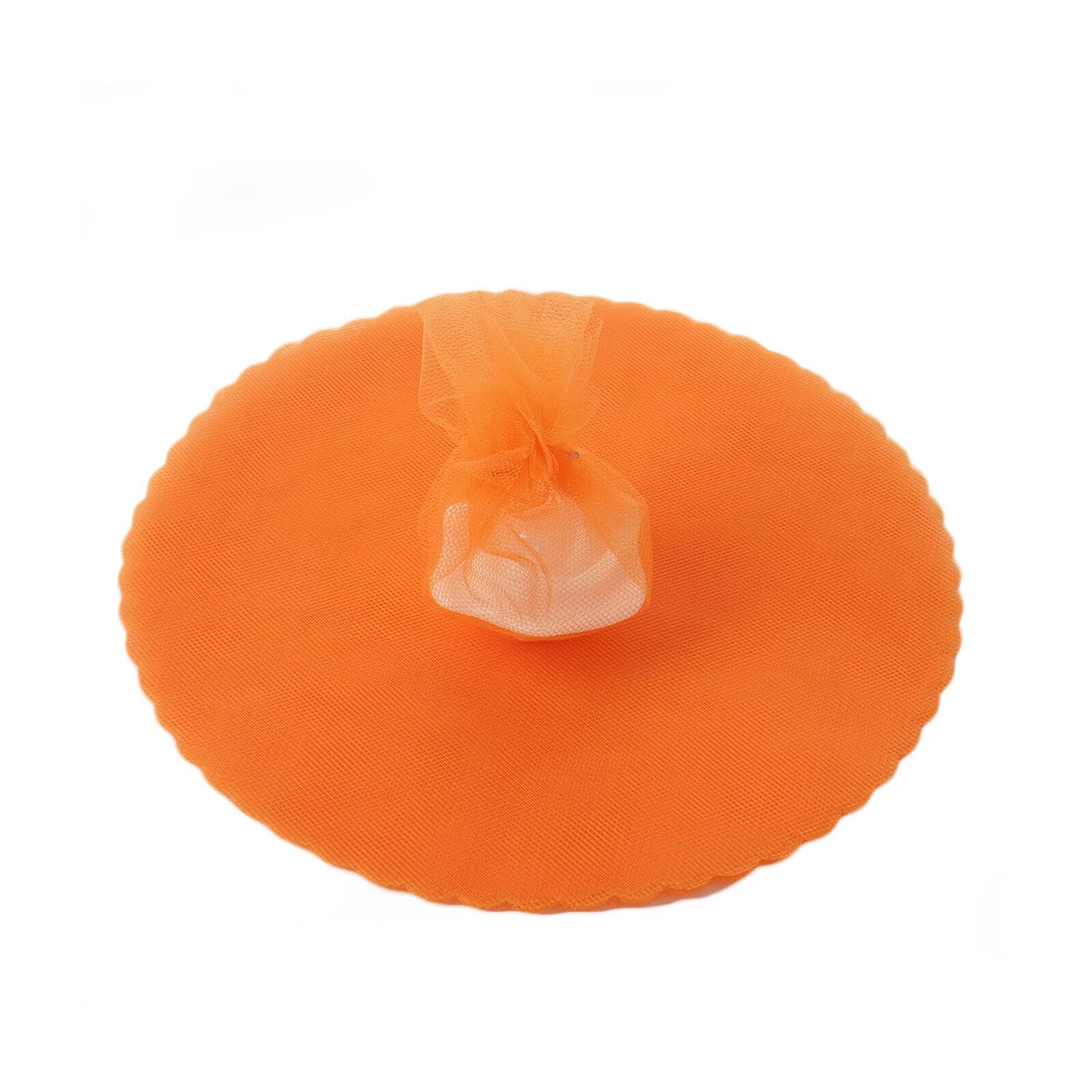 25 Pack Orange Sheer Nylon Tulle Circles Favor Wrap, DIY Craft Fabric 9" - Image 6