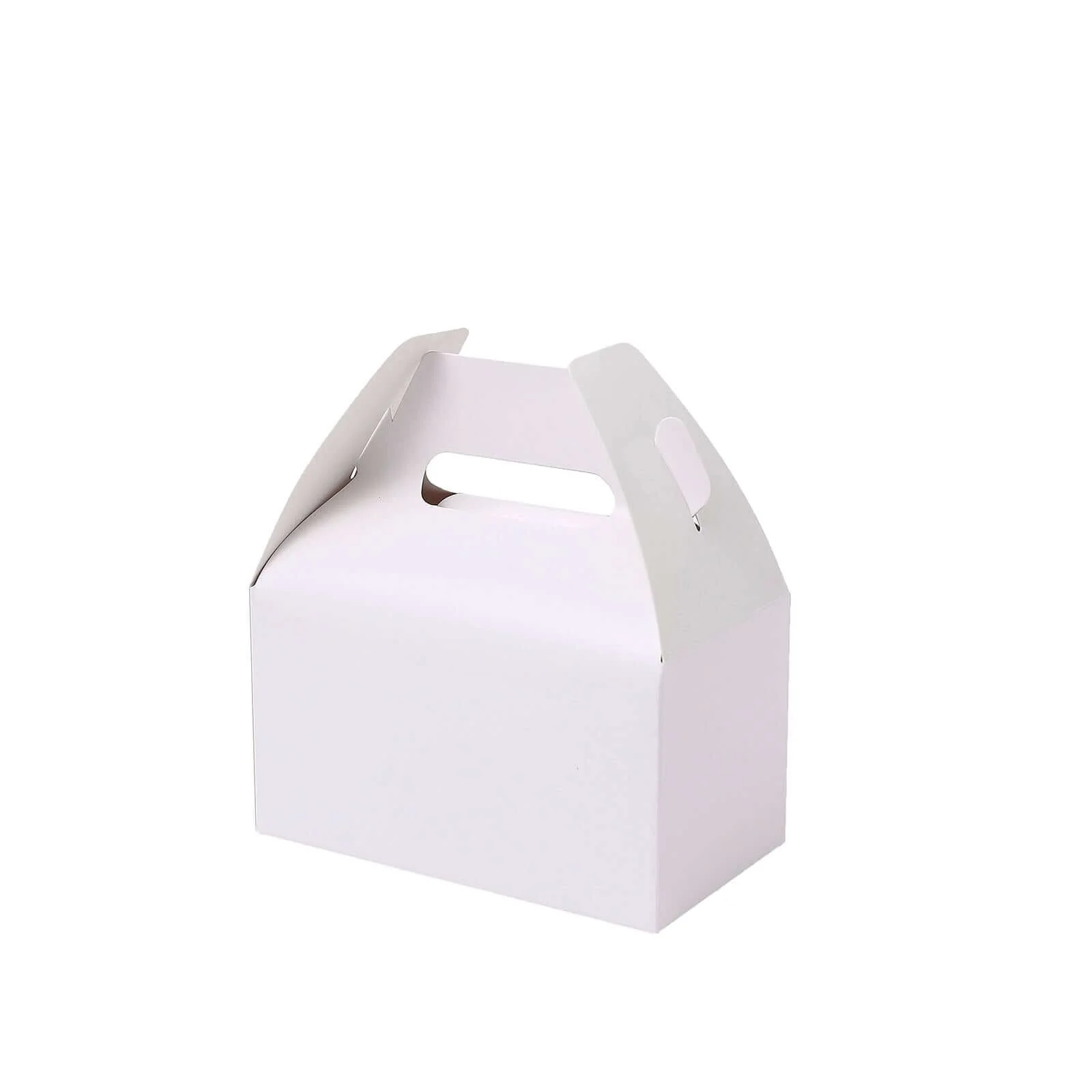 25 Pack Classic White Party Favor Gift Tote Gable Box Bags, Candy Treat Boxes 6"x3.5"x7" - Image 7