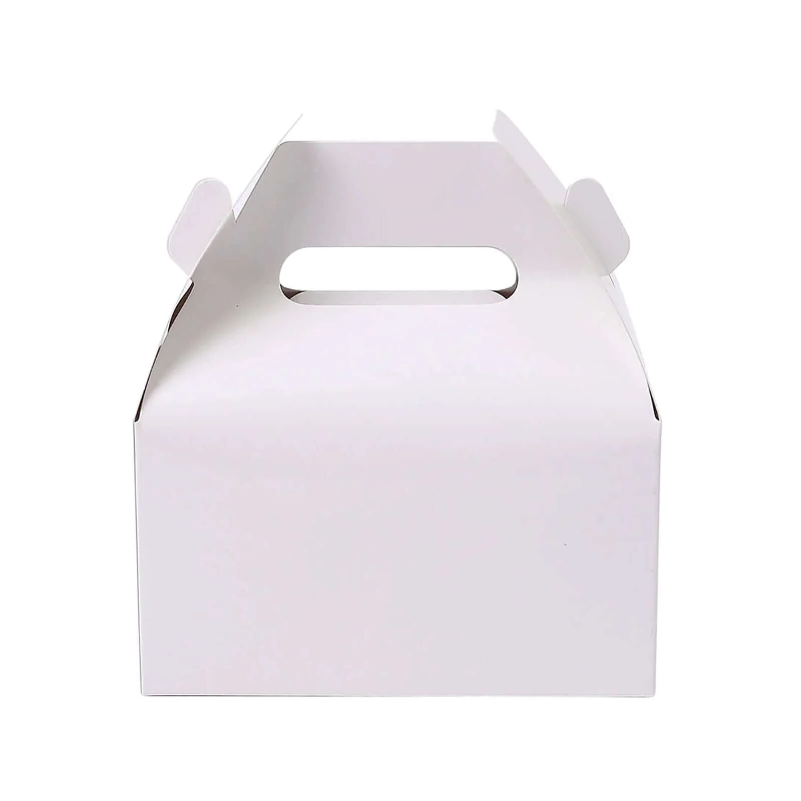 25 Pack Classic White Party Favor Gift Tote Gable Box Bags, Candy Treat Boxes 6"x3.5"x7" - Image 8