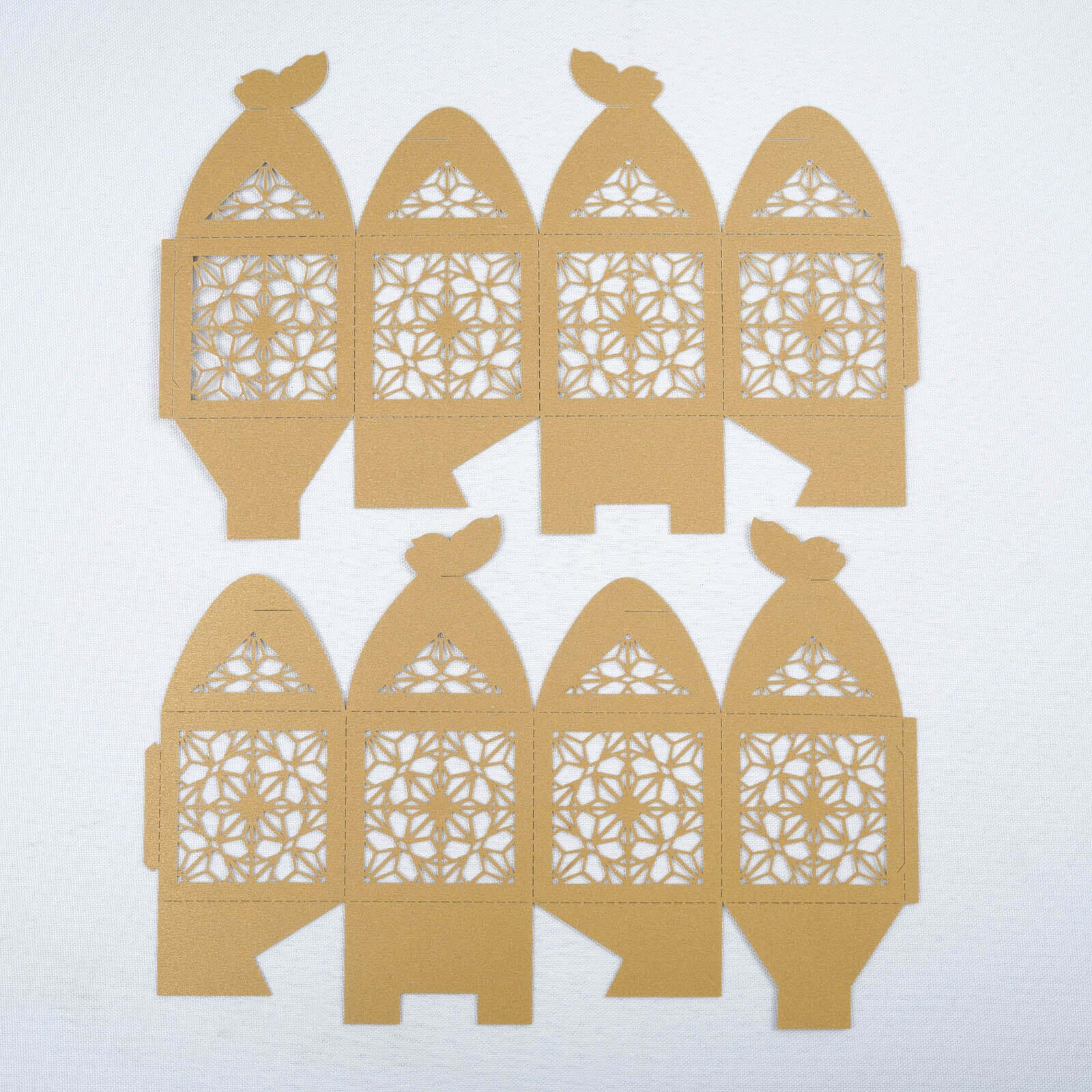 25 Pack Gold Butterfly Top Laser Cut Lace Favor Candy Gift Boxes - Image 7