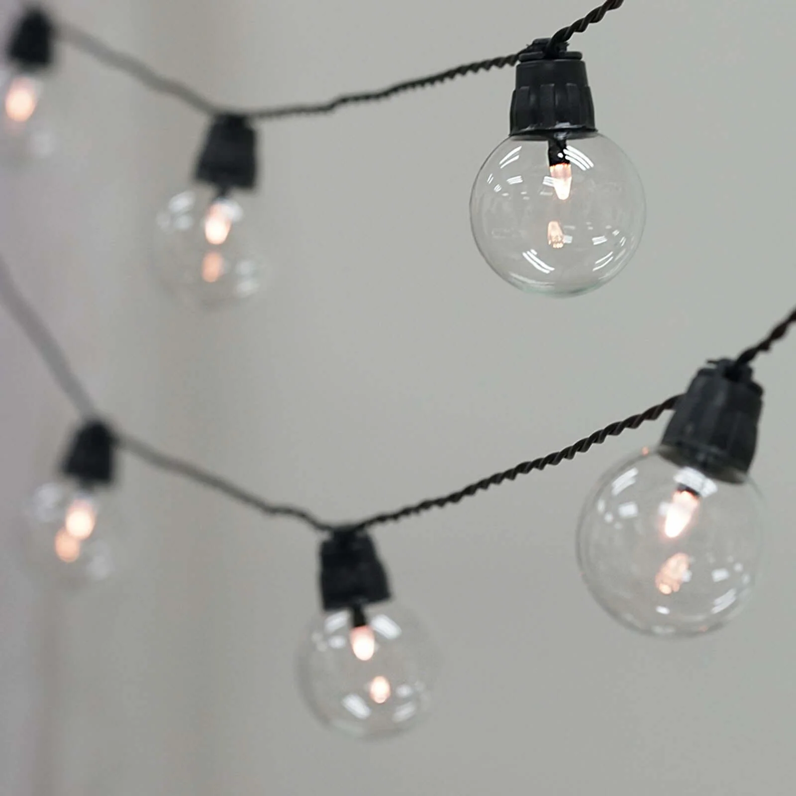 25-Pack LED String Lights 26ft Clear - Warm White Outdoor/Indoor 8-Mode Waterproof Remote Operated Bulbs - Image 5