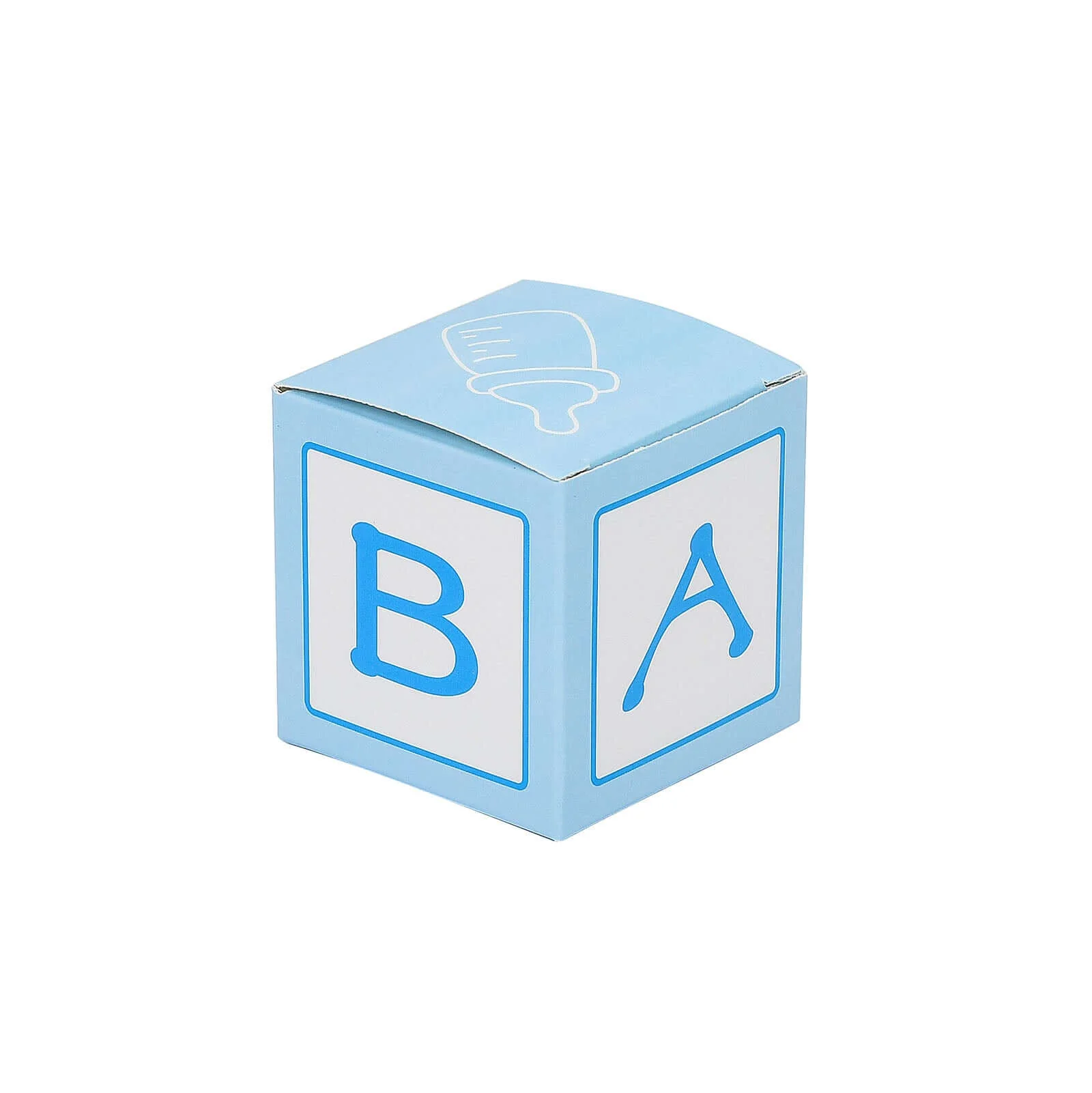 25 Pack Light Blue Baby Shower Party Favor Candy Gift Boxes 2" - Image 7