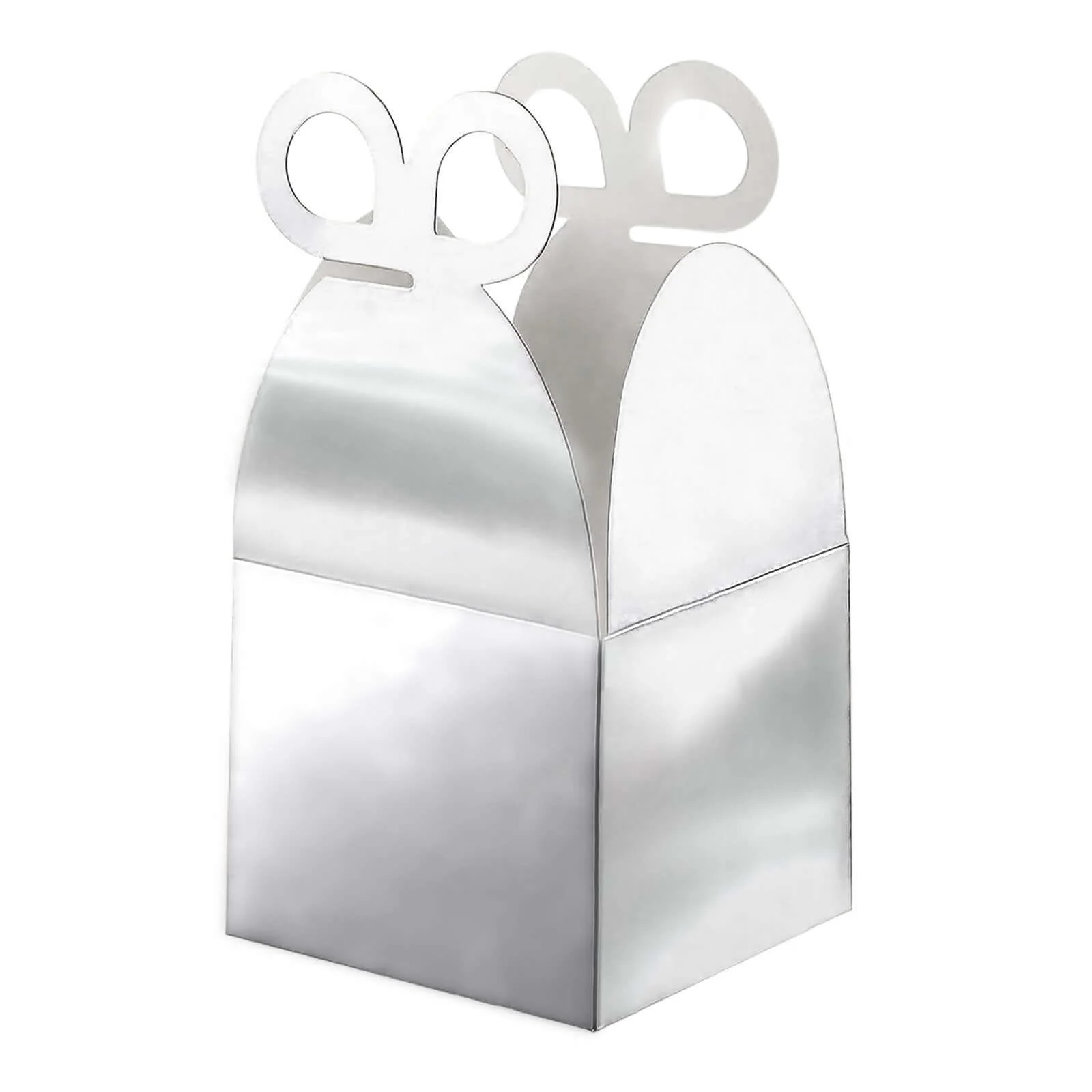 25 Pack Metallic Silver Butterfly Top Premium Candy Gift Boxes, Cardstock Party Favor Boxes 250 GSM - Image 11