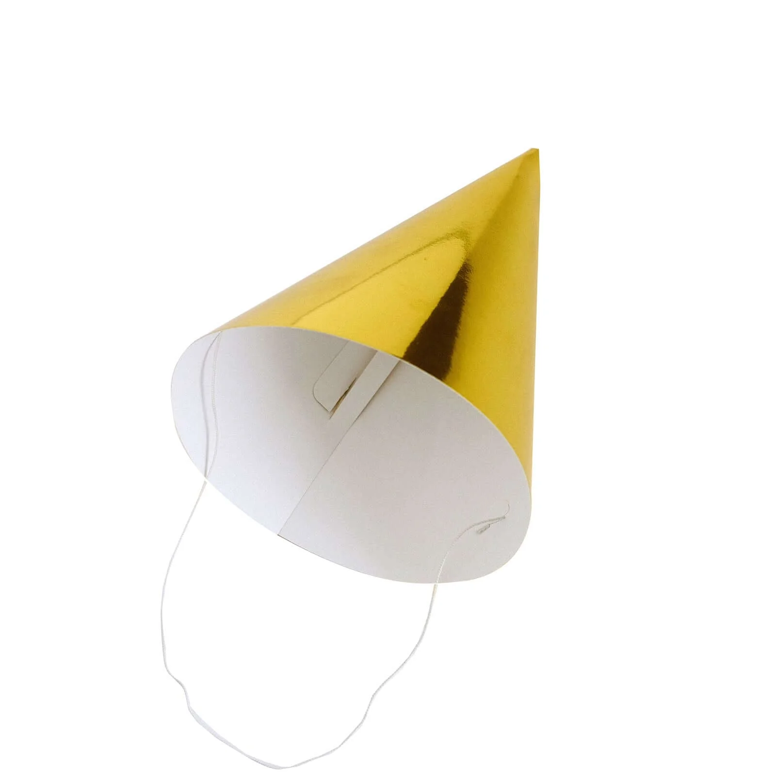 25 Pack Mixed Metallic Foil Party Hats, Pre-Strung Paper Cone Birthday Hats - 5"x7" - Image 14