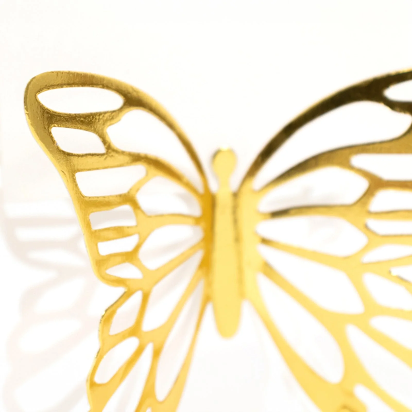 25-Pack Paper Butterfly Place Card Holders 3"x5" Gold with White Printable Cards - 3D Free Standing Table Number Stands - Image 7