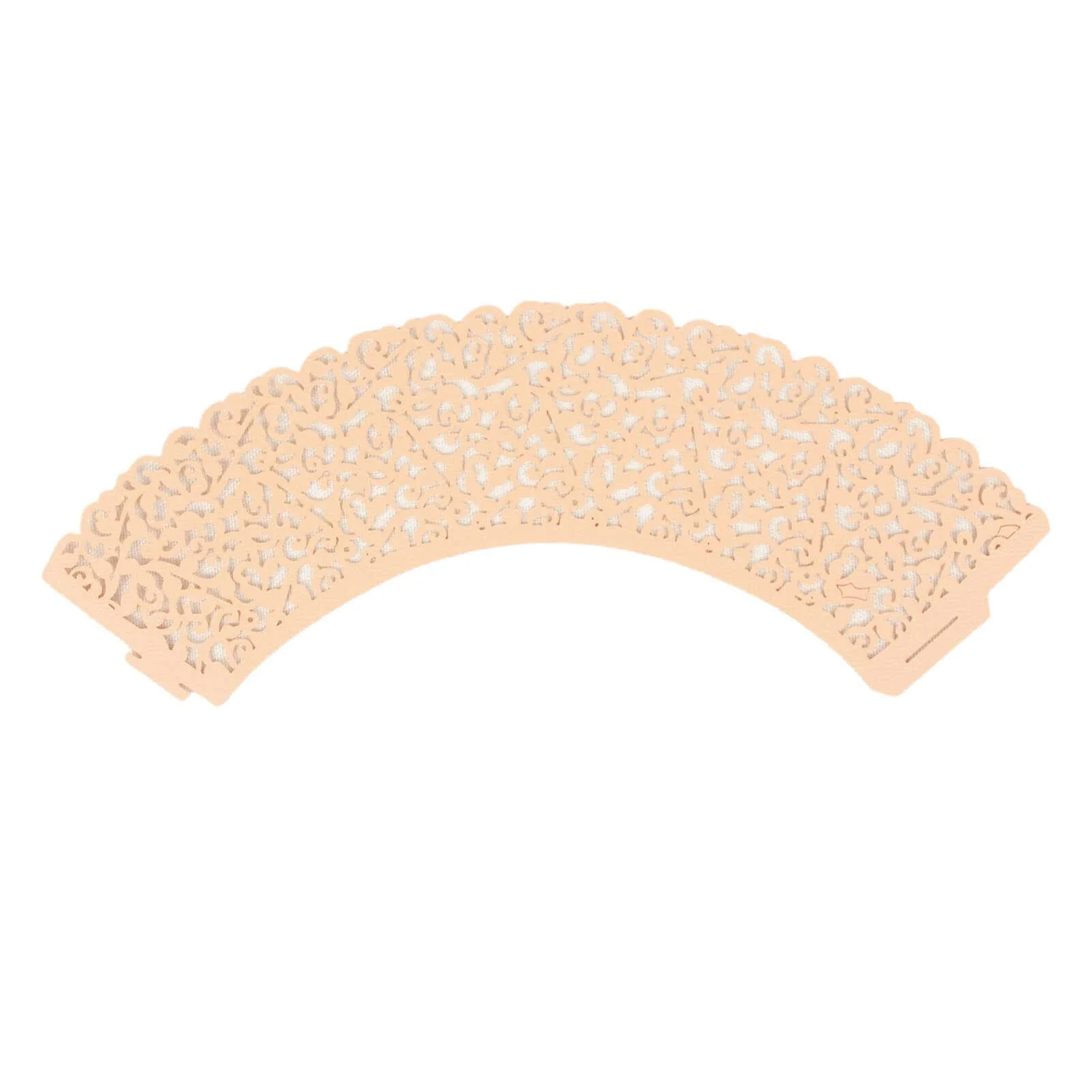 25-Pack Paper Cupcake Wrappers Blush Lace Laser Cut Design - Muffin Baking Cup Trays for Events - Image 14
