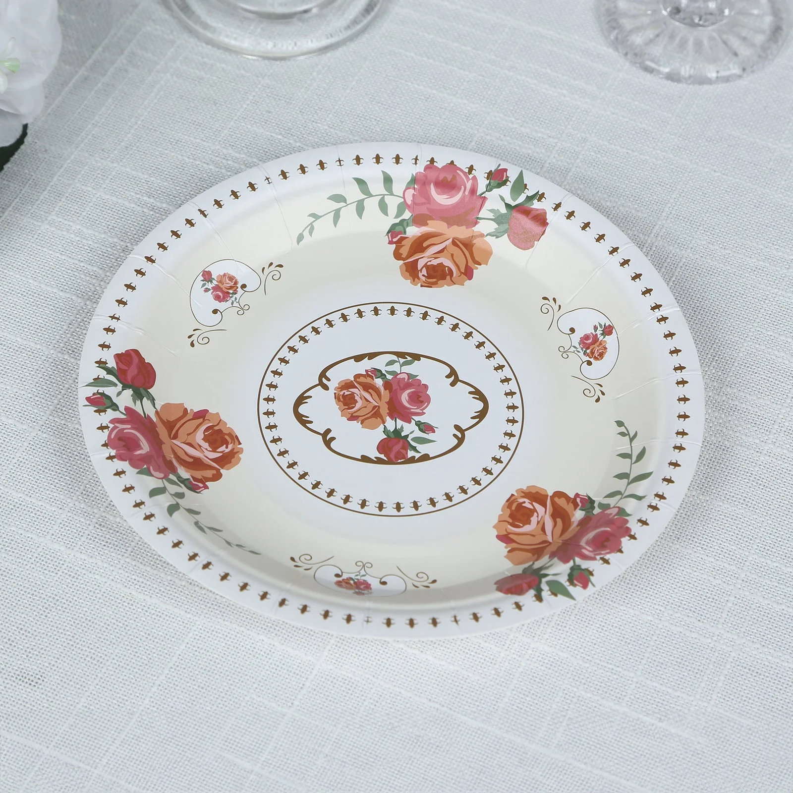 25-Pack Paper Round Dessert Plates 7" Ivory - Image 10