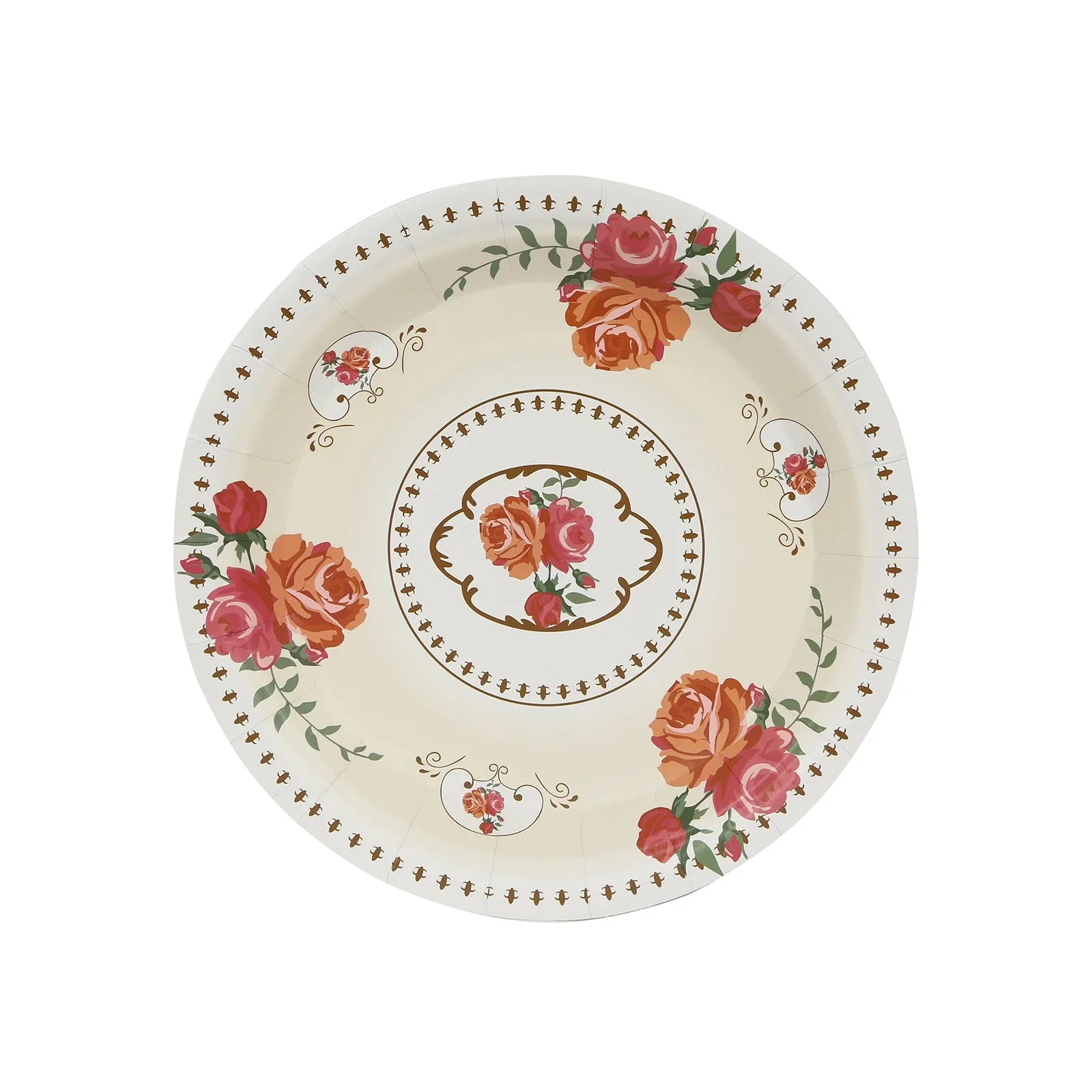 25-Pack Paper Round Dessert Plates 7" Ivory - Image 2
