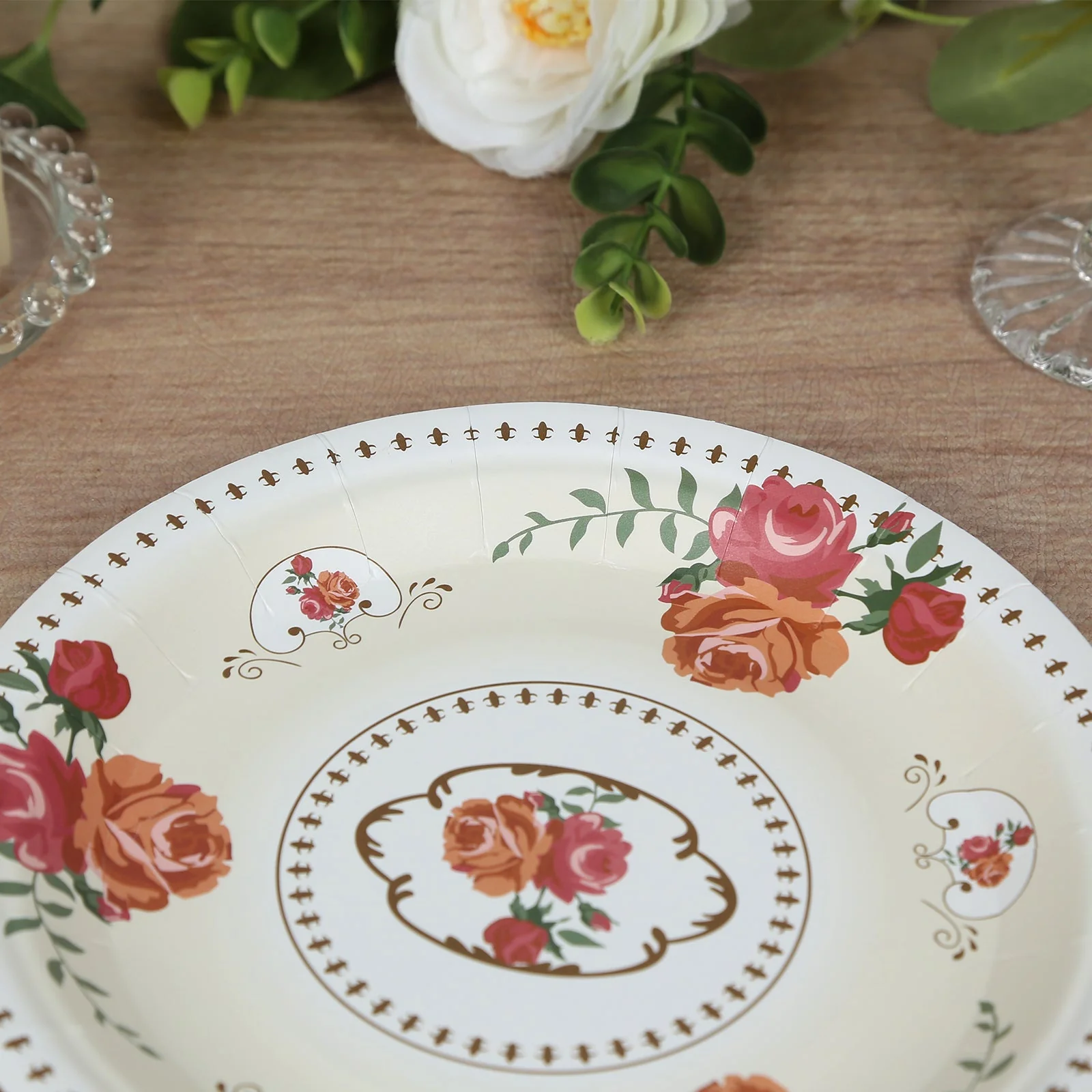 25-Pack Paper Round Dessert Plates 7" Ivory - Image 7