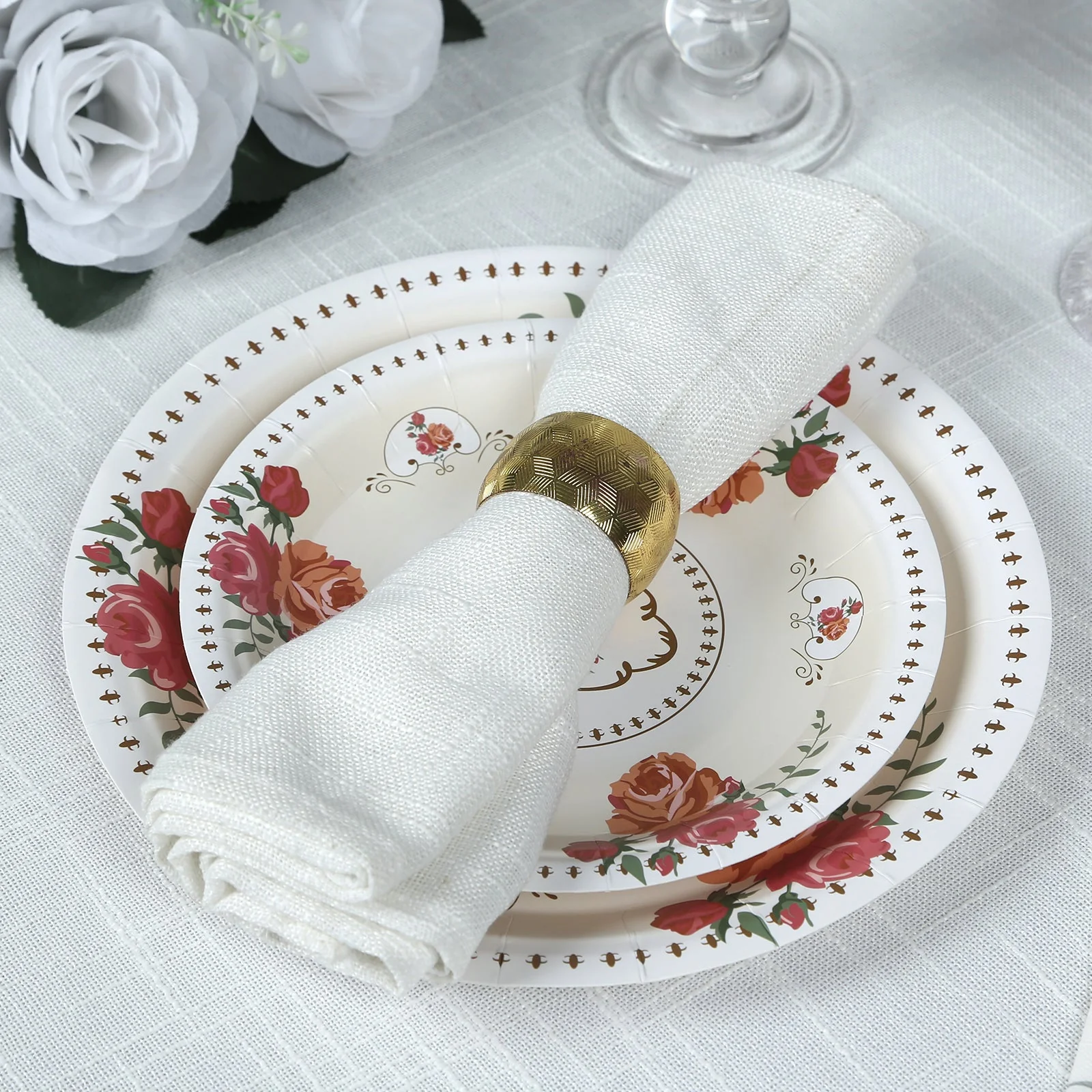 25-Pack Paper Round Dessert Plates 7" Ivory - Image 8