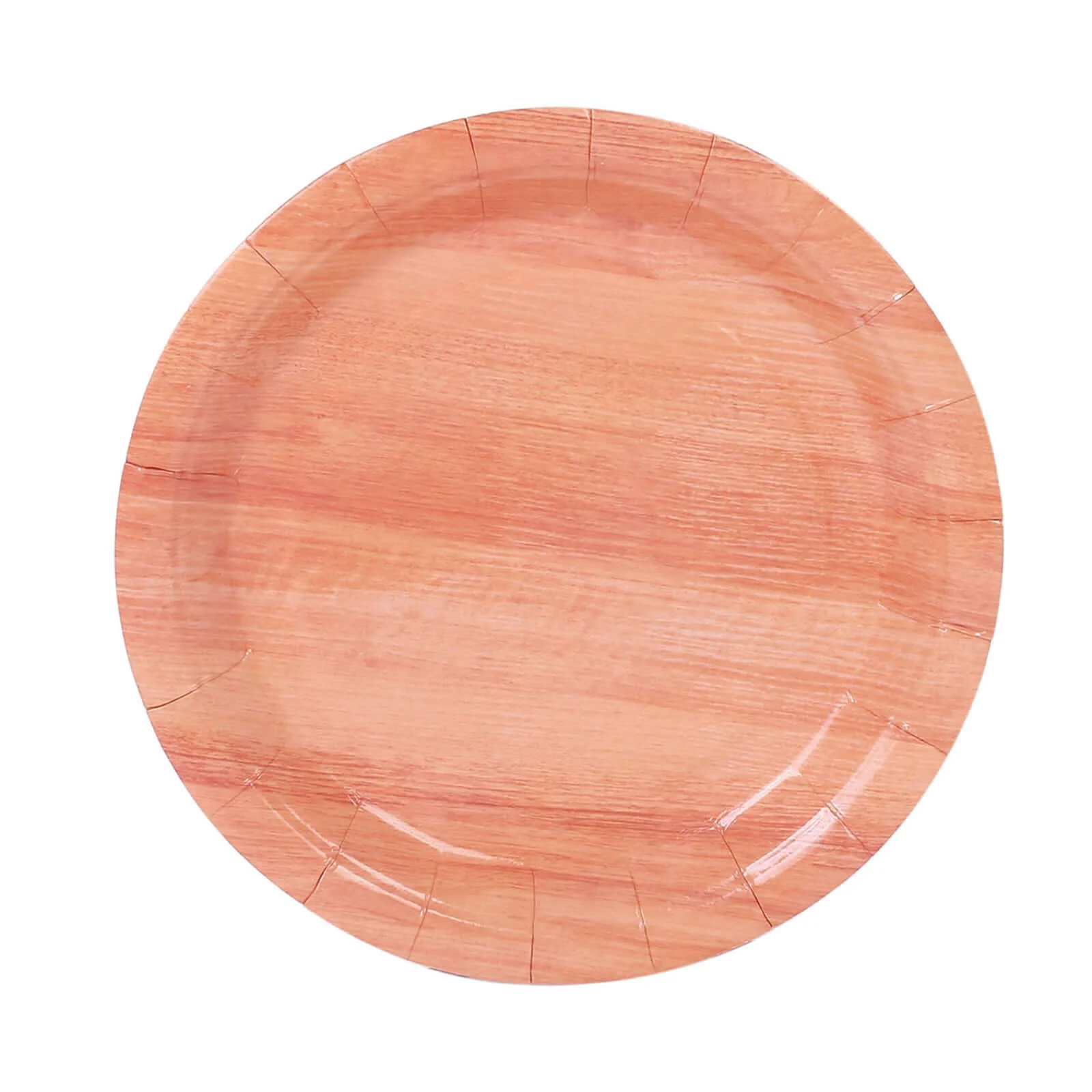 25-Pack Paper Round Dinner Plates 10" Natural Wood Grain Print - Disposable Party Plates Rustic & Nature-Inspired Events - Image 7