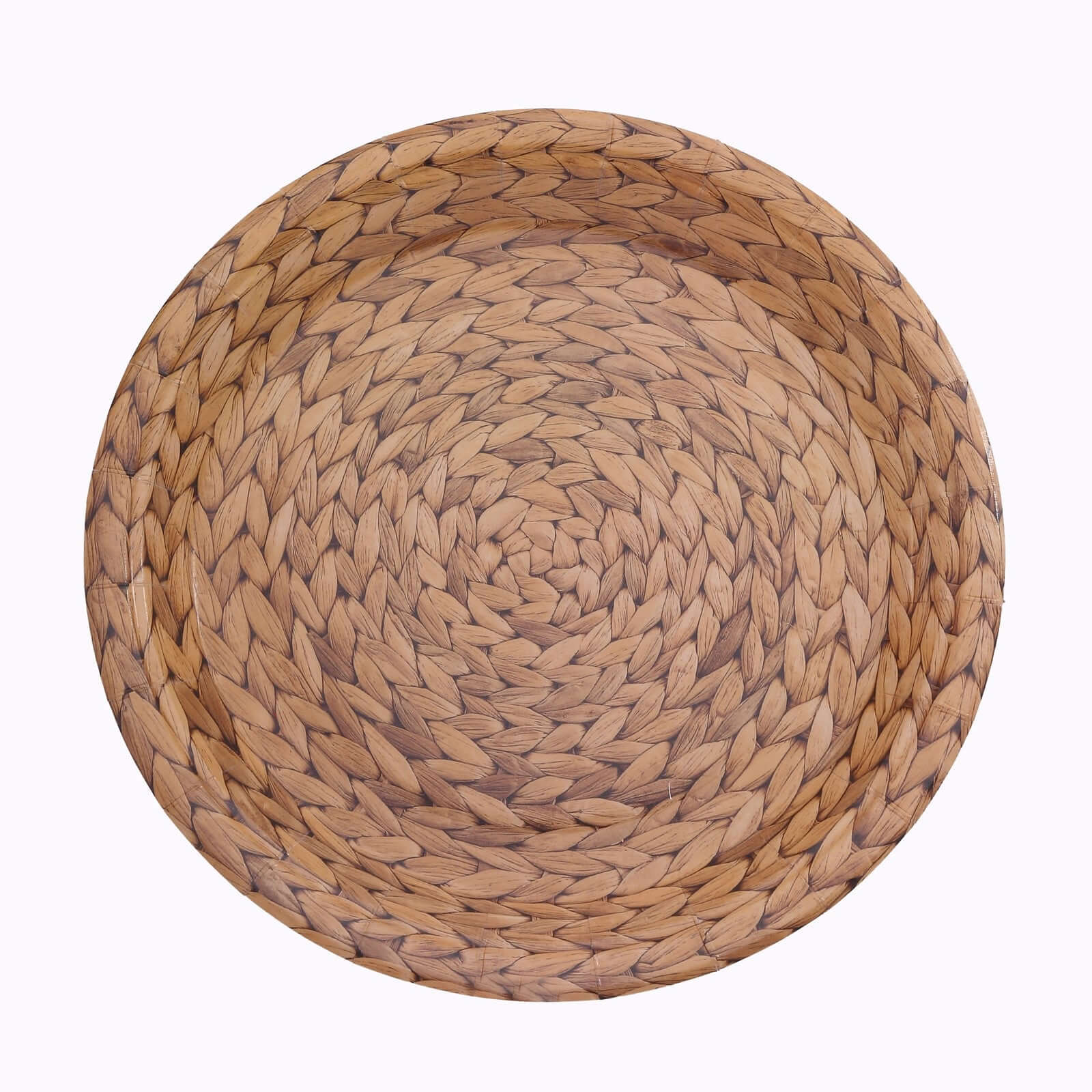 25-Pack Paper Round Dinner Plates 9" Natural with Woven Rattan Print - 300GSM Rustic Farmhouse Disposable Party Plates for Boho Brunches & Outdoor Gatherings - Image 7