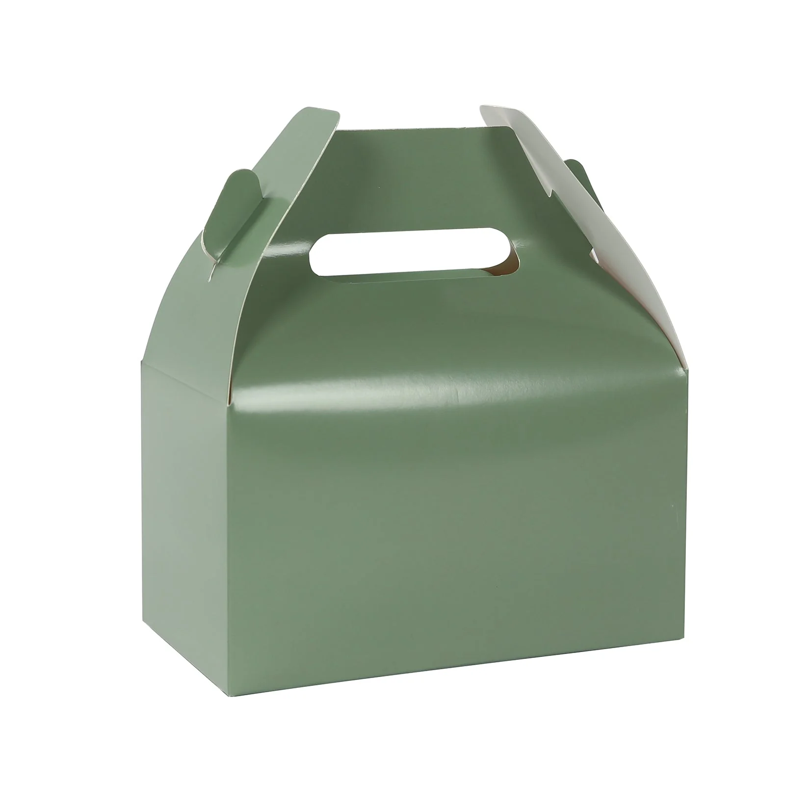25 Pack Party Favor Gift Tote Gable Boxes, Dusty Sage Green Candy Treat Boxes 6"x3.5"x7" - Image 6