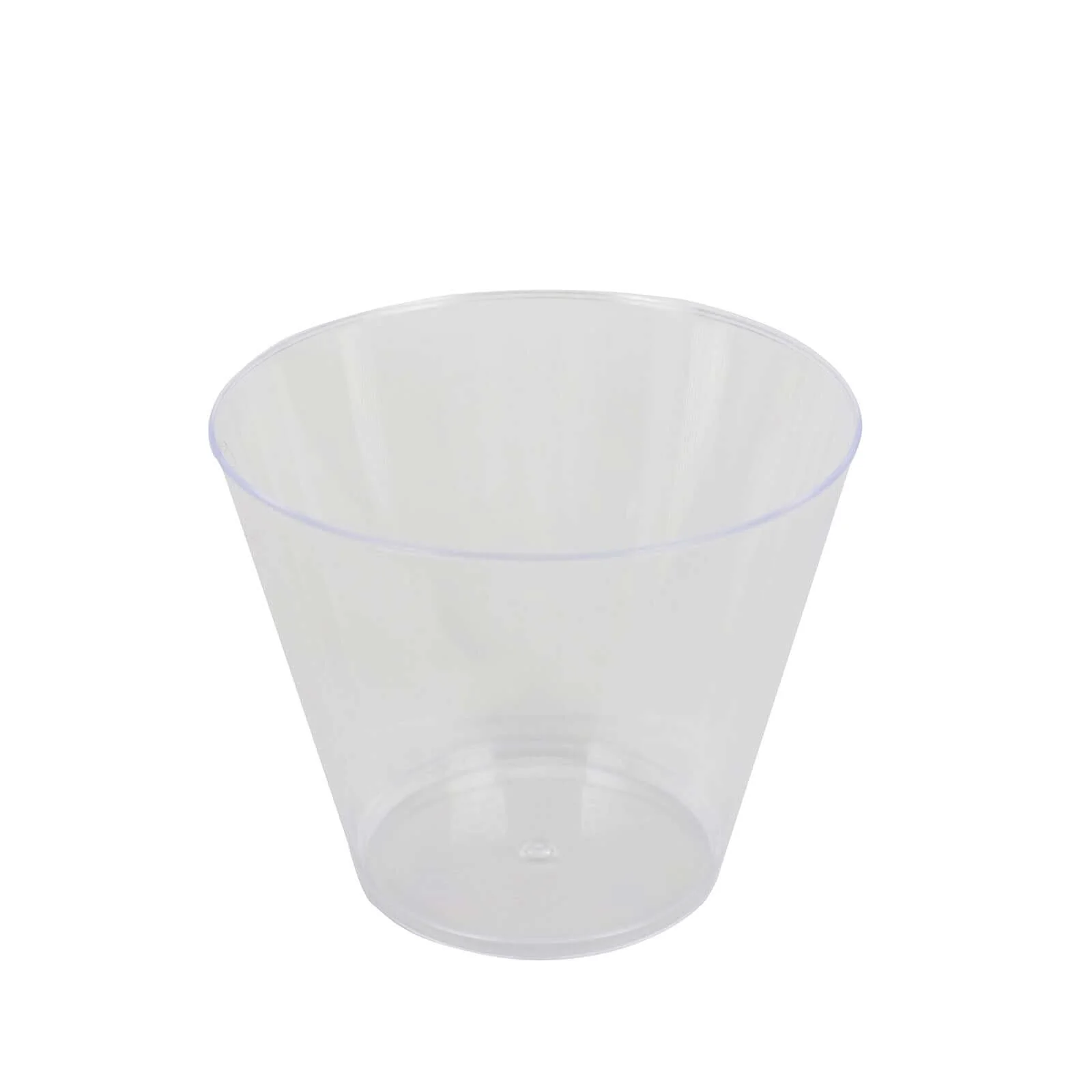 25-Pack Plastic Party Cups 9oz Clear Crystal - Short Disposable Drink Tumblers - Image 6