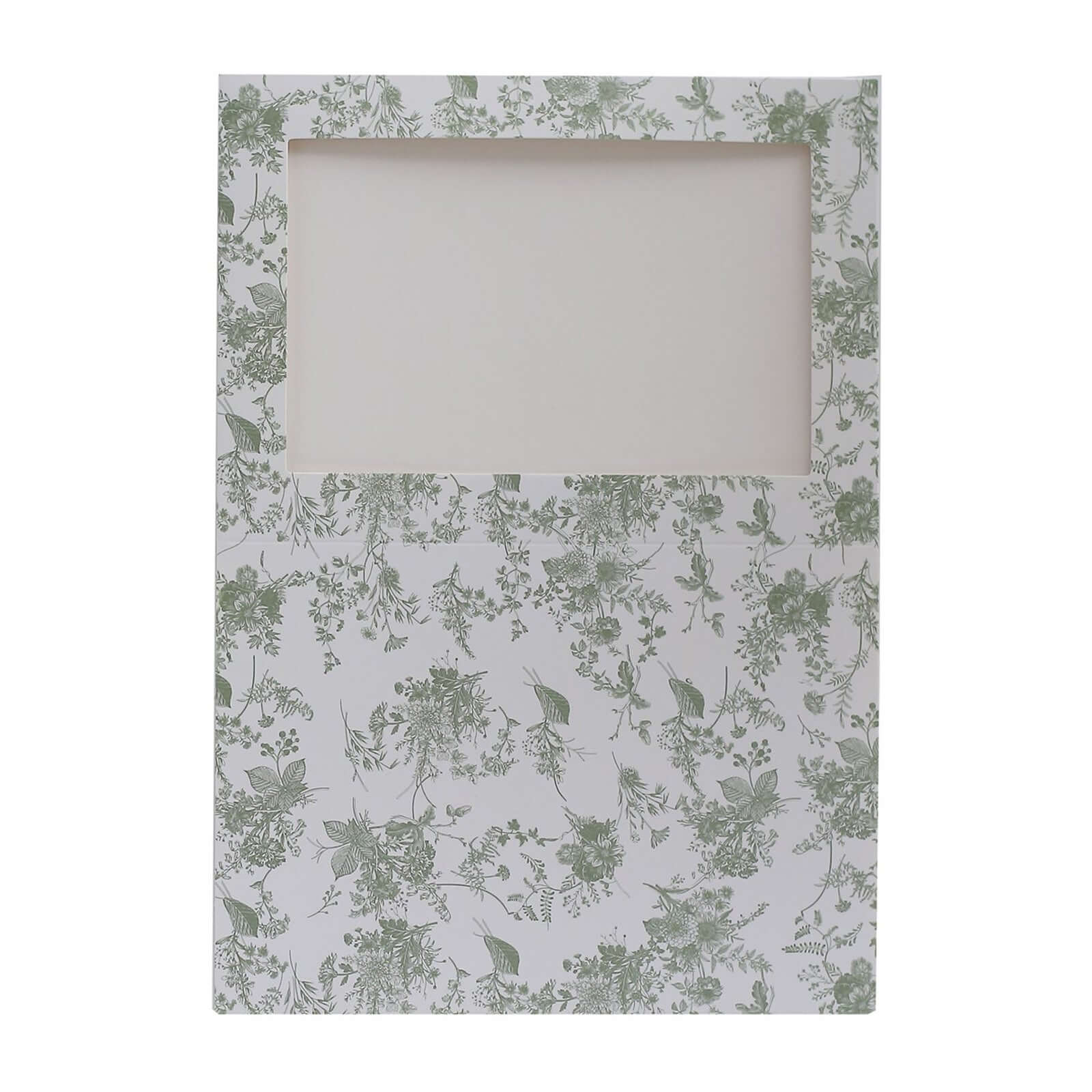 25-Pack White Sage Green Photo Frame Thank You Cards 3.5"x5.5" - Image 9