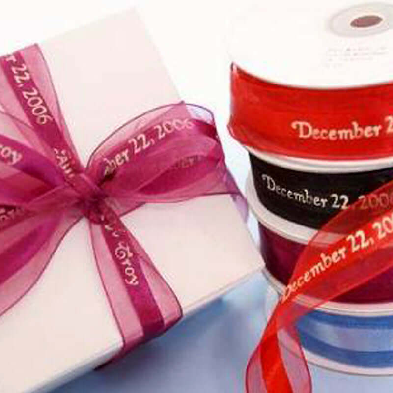 Personalized Continuous Satin Ribbon Roll For Wedding Party Favors 25 Yards 7/8" - Image 6