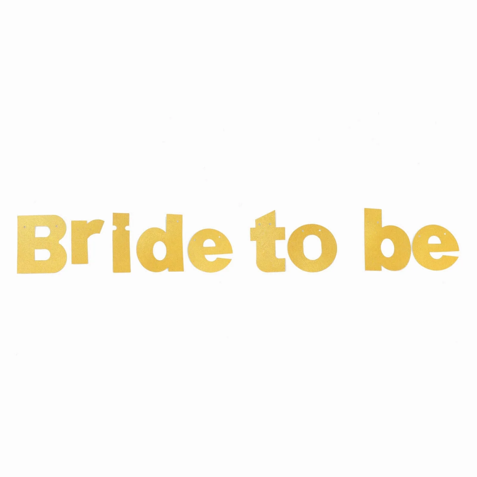 Gold Glittered Bride To Be Paper Hanging Bridal Shower Garland Banner, Bachelorette Party Banner 3.5ft - Image 16