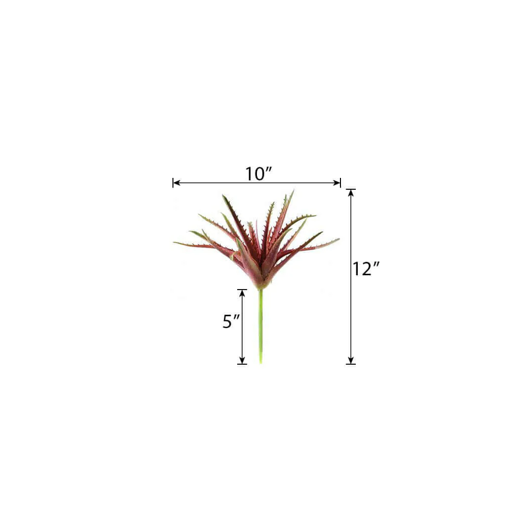 3 Pack Artificial PVC Aloe Cameronii Decorative Succulent Plants 12" - Image 3