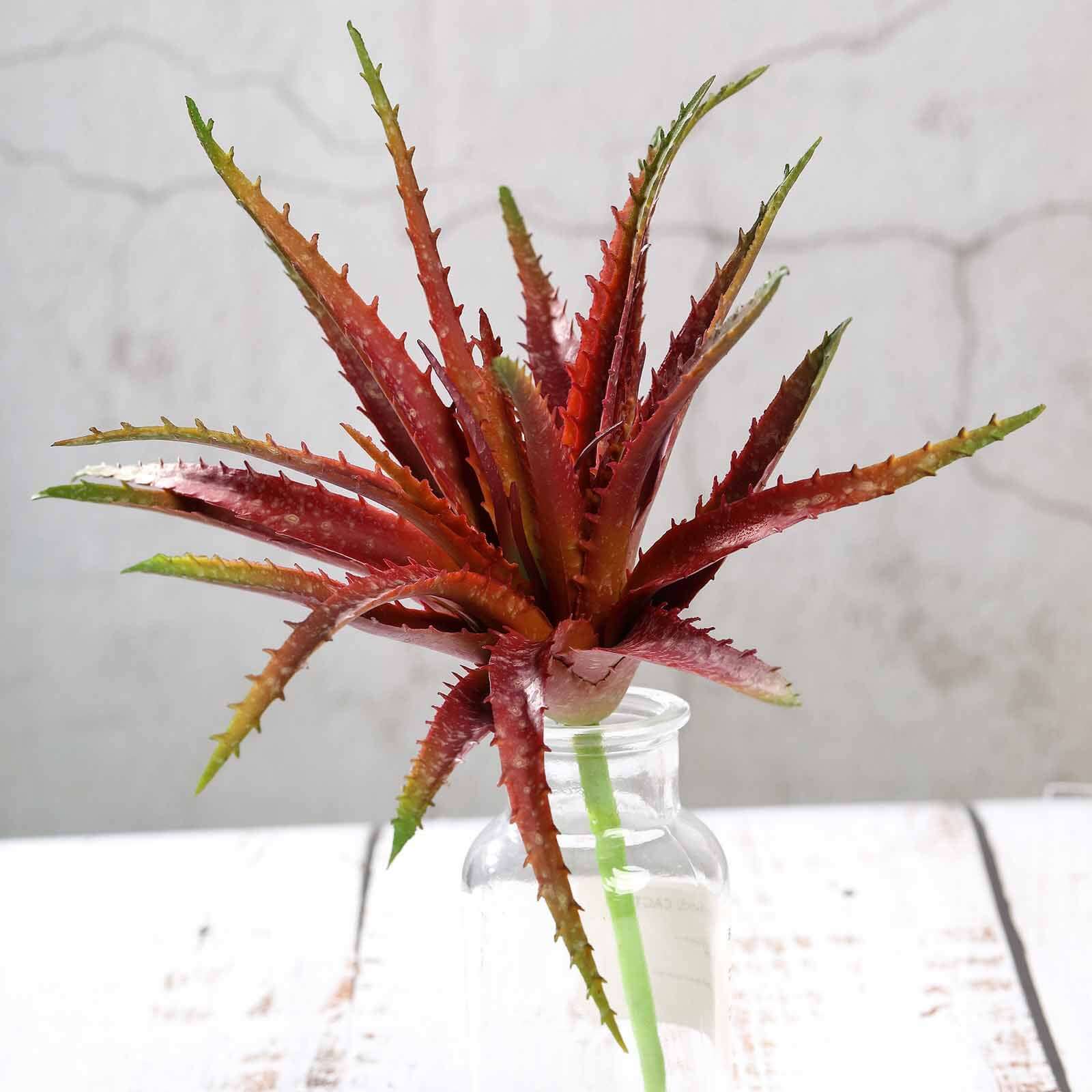 3 Pack Artificial PVC Aloe Cameronii Decorative Succulent Plants 12" - Image 8