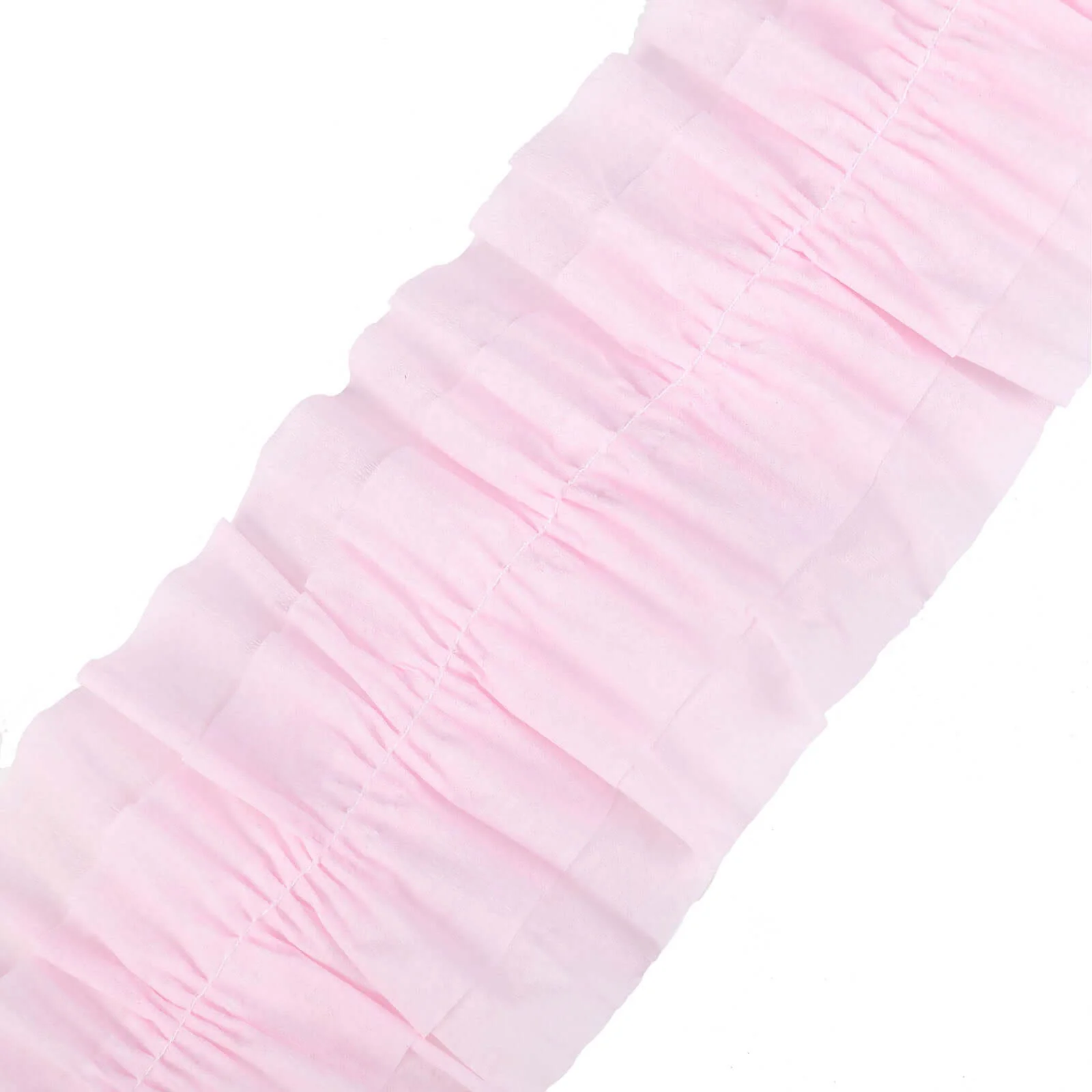 3 Pack Blush Ruffled Paper Streamer Rolls, Crepe Tissue Party Decorations 28ft - Image 18