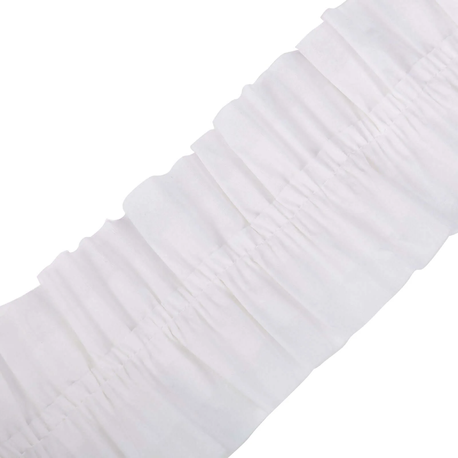 3 Pack White Ruffled Paper Streamer Rolls, Crepe Tissue Party Decorations 28ft - Image 16