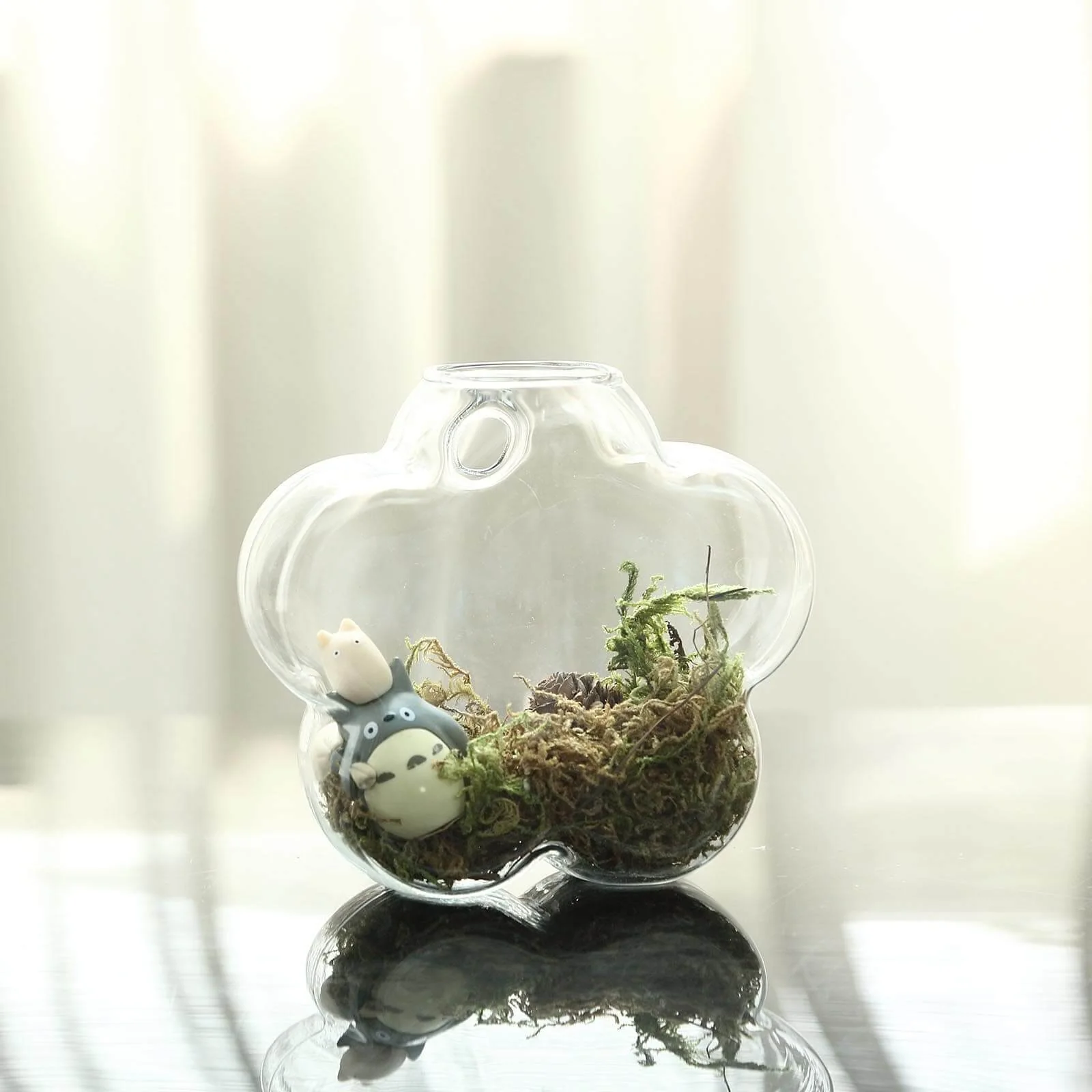 3-Pack Glass Wall Vase Flower Shaped Design Hanging Indoor Planters - Stylish Wall Mounted Terrariums for Home Decor - Image 27