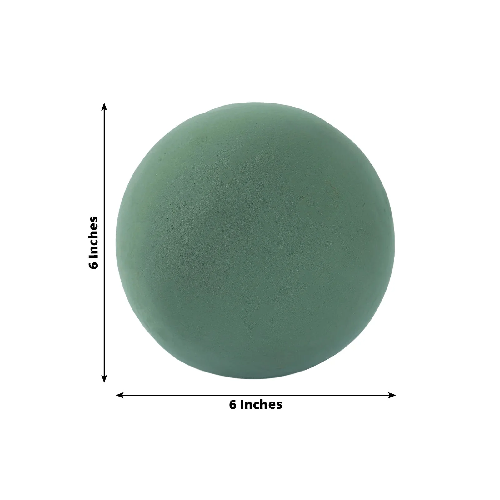 3-Pack Green DIY Flower Arrangements Craft Foam Ball, Smooth Floral Foam Ball 6" - Image 3