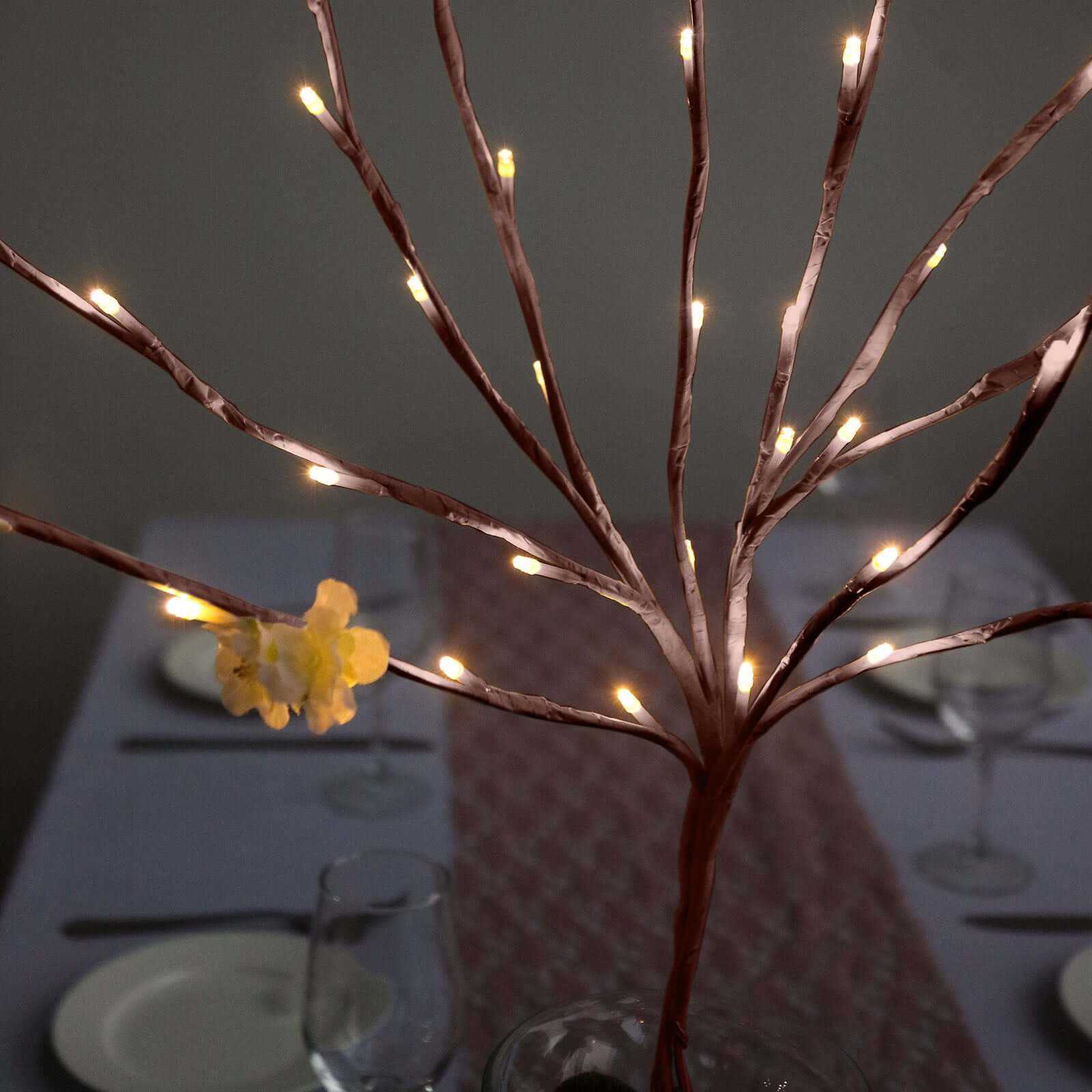 3-Pack LED Tree Twig Lights 28.5" Brown - Artificial Warm White Lighted Branches With 60 Bright LED Bulbs - Image 12