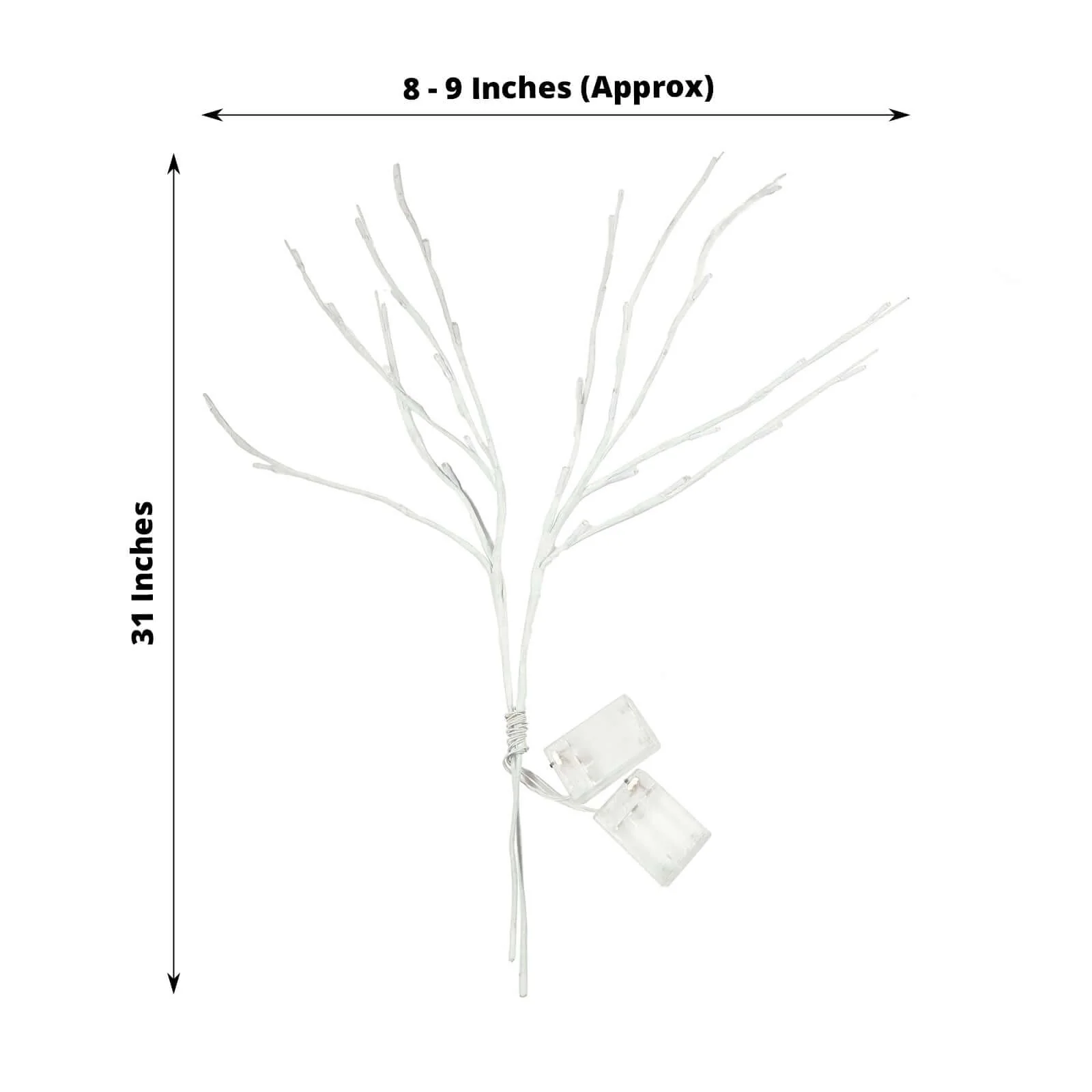 3-Pack LED Twig Lights 28.5" Artificial Tree Design - Warm White Lighted Branches with 60 Bright Bulbs - Image 3