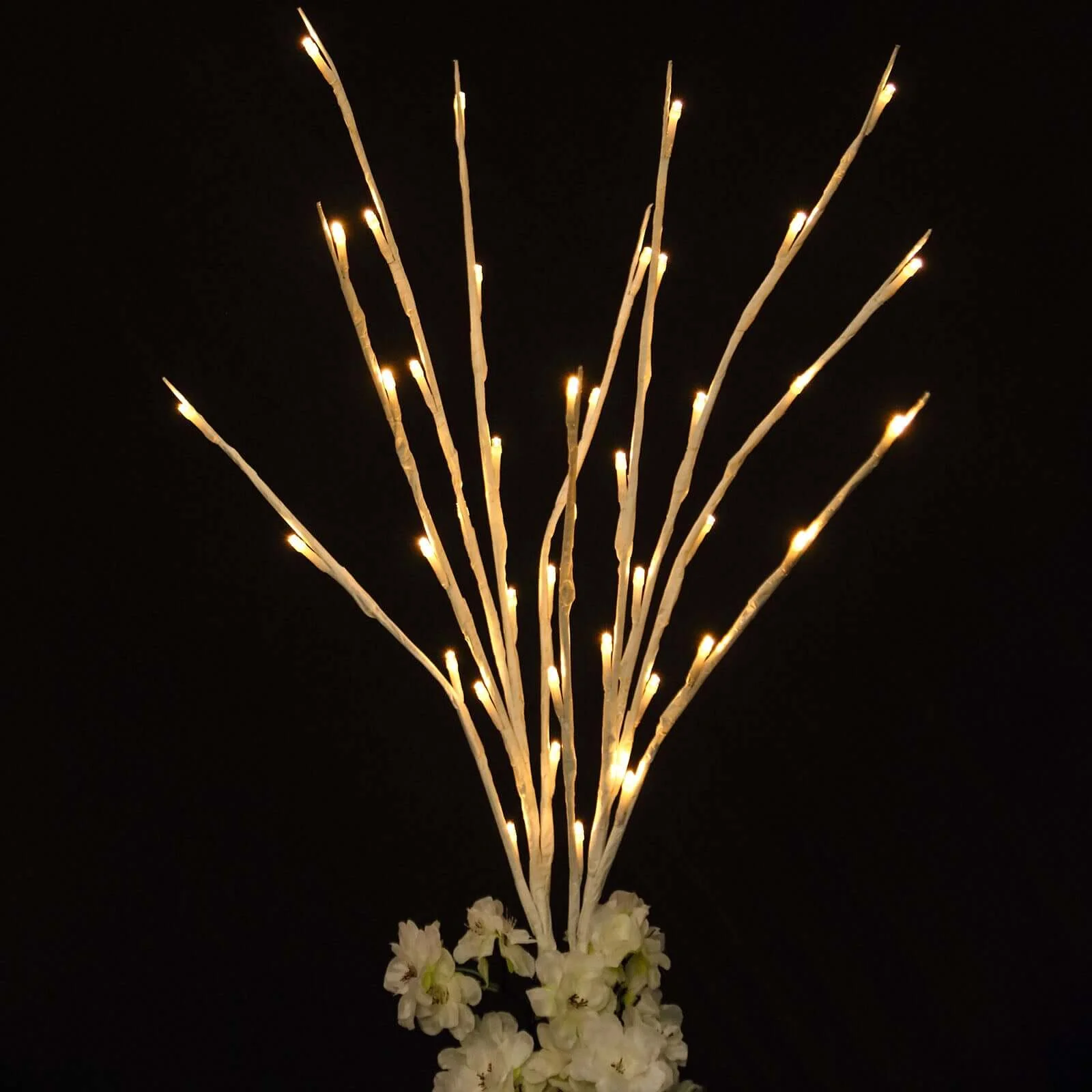 3-Pack LED Twig Lights 28.5" Artificial Tree Design - Warm White Lighted Branches with 60 Bright Bulbs - Image 6