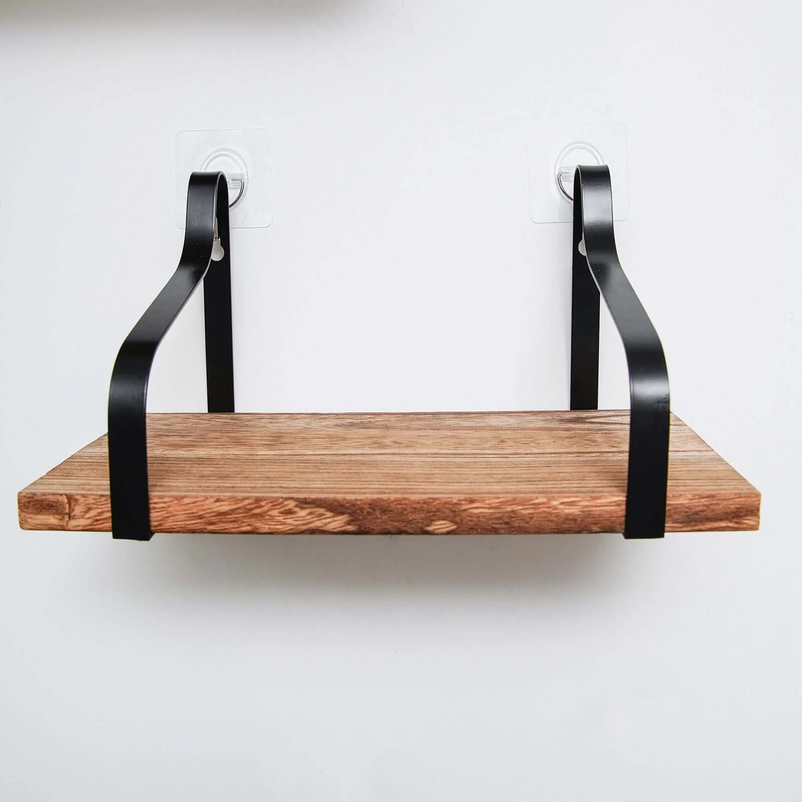 3 Pack Wood / Metal Floating Wall Shelves Wall Mounted Shelf Set Decor - Image 14