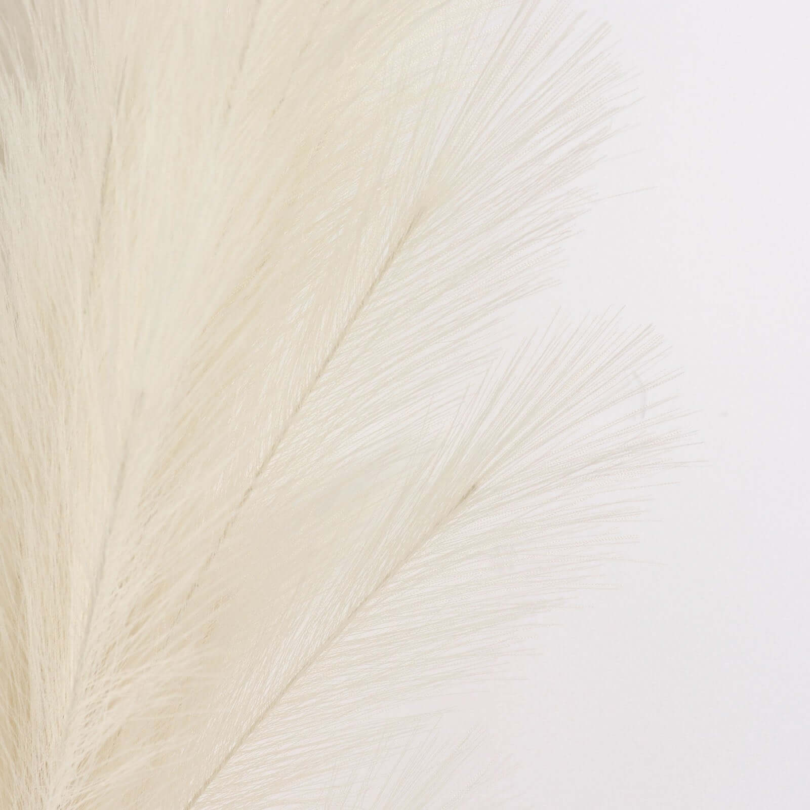 3 Stems Artificial Pampas Grass Decor 44" Cream - Fluffy Faux Ornamental Grass Branches - Image 11