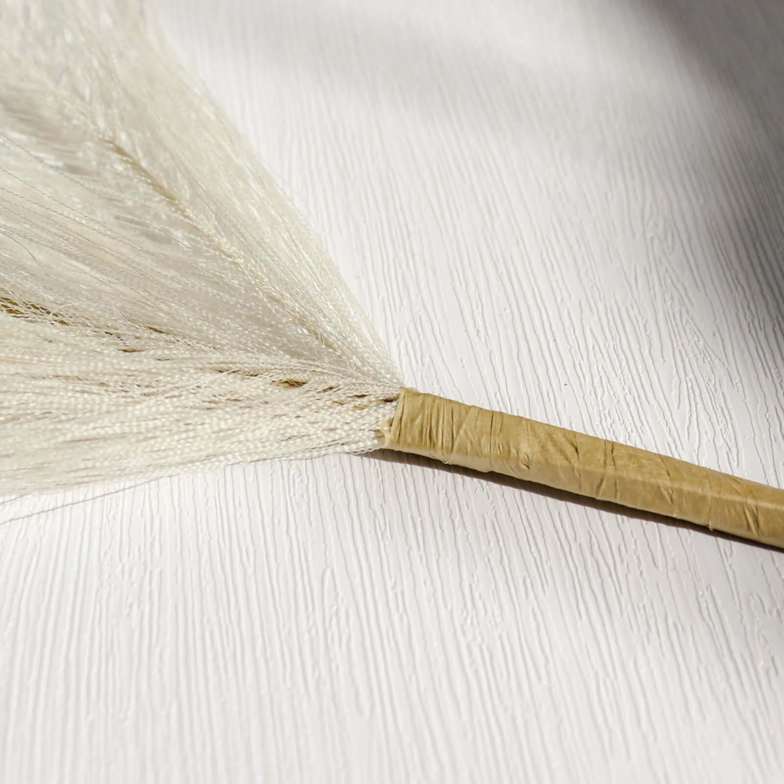 3 Stems Artificial Pampas Grass Decor 44" Cream - Fluffy Faux Ornamental Grass Branches - Image 13