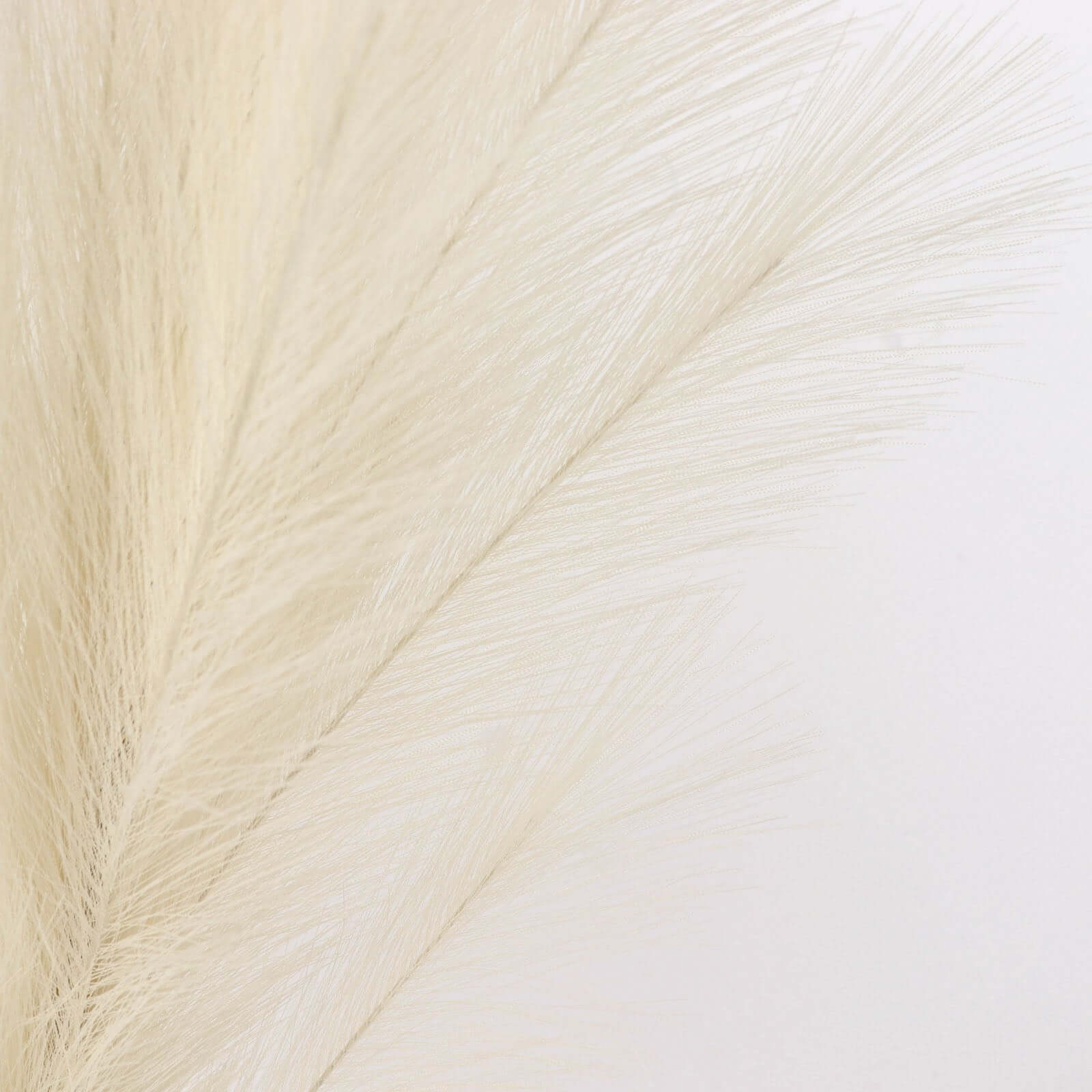 3 Stems Artificial Pampas Grass Decor 44" Cream - Fluffy Faux Ornamental Grass Branches - Image 14