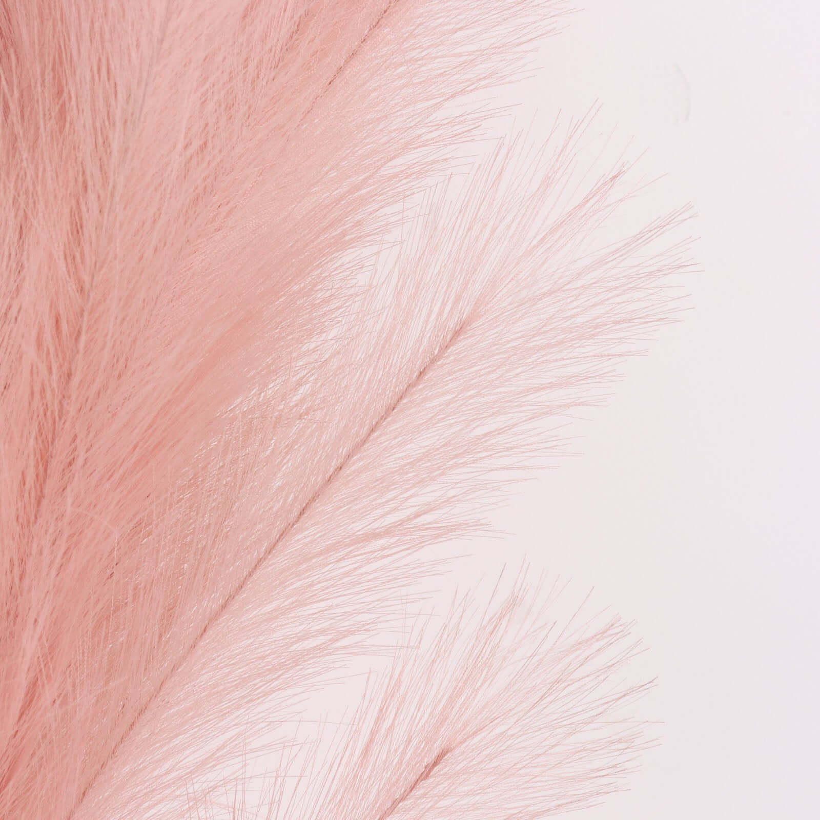3 Stems Artificial Pampas Grass Decor 44" Dusty Rose - Fluffy Faux Ornamental Grass Branches - Image 2