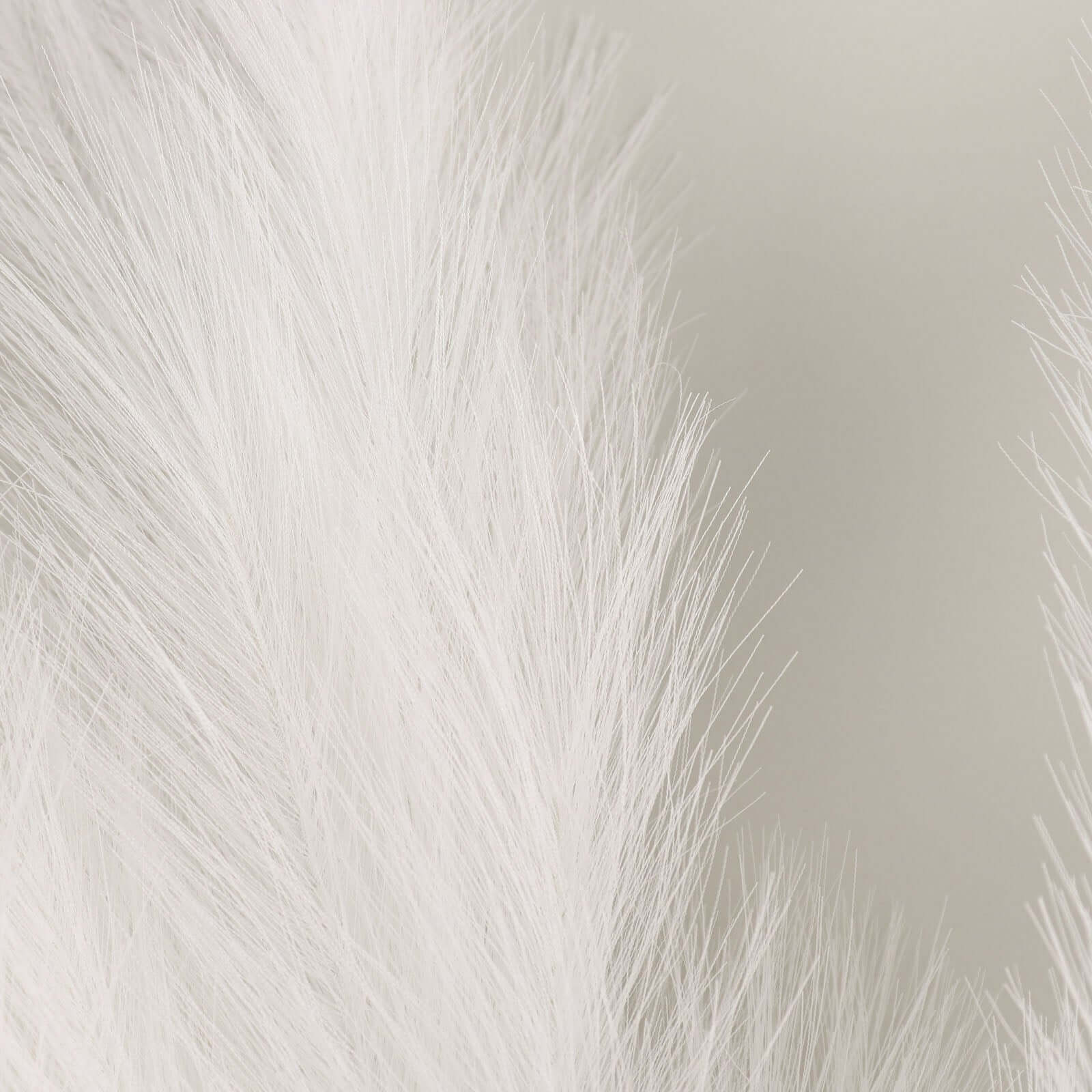 3 Stems Artificial Pampas Grass Decor 44" White - Fluffy Faux Ornamental Grass Branches for Stunning Tall Arrangements & Home Accents - Image 2