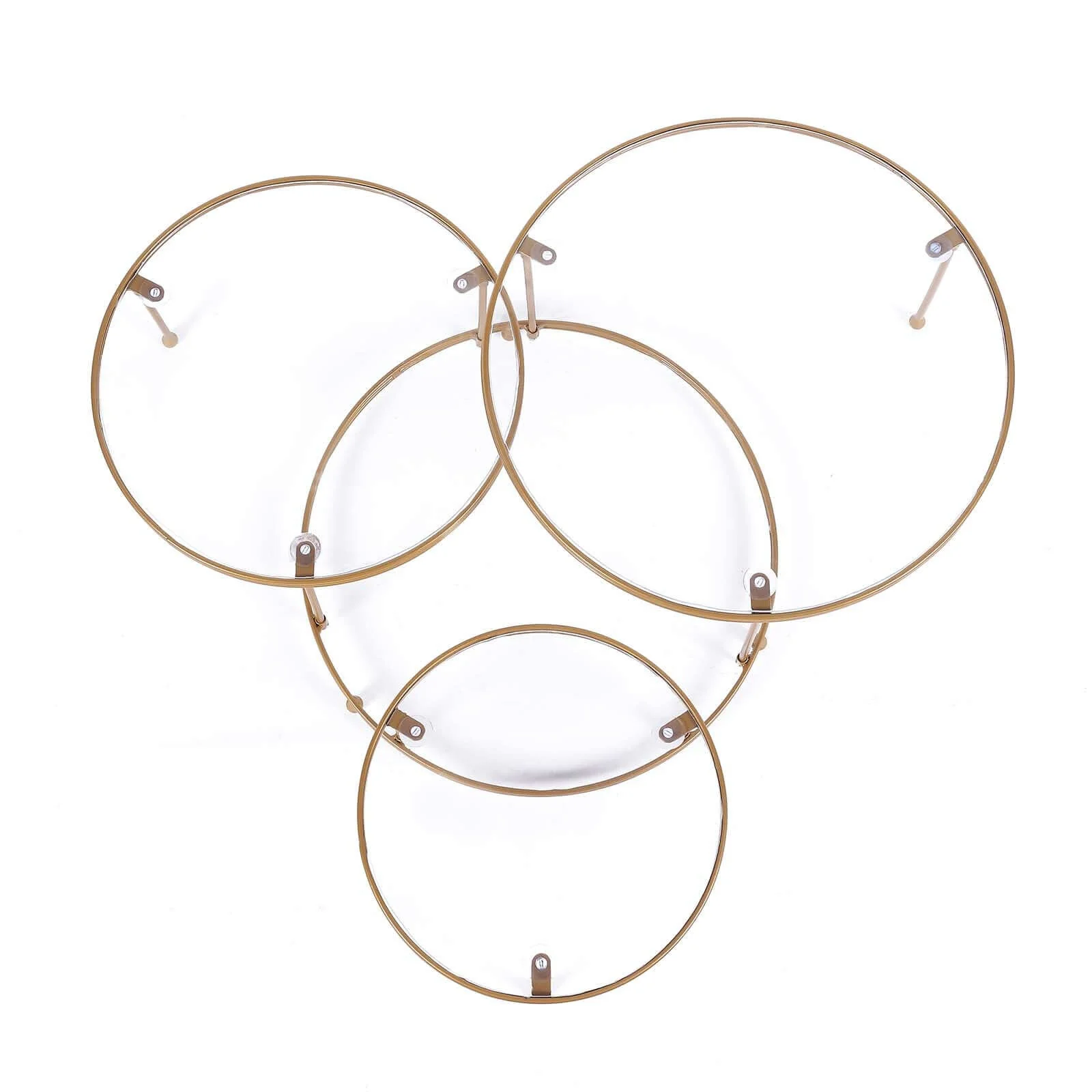 3-Tier Metal Cupcake Stand 23" Gold with Clear Round Acrylic Plates - Dessert Cake Display Holder for Events - Image 7