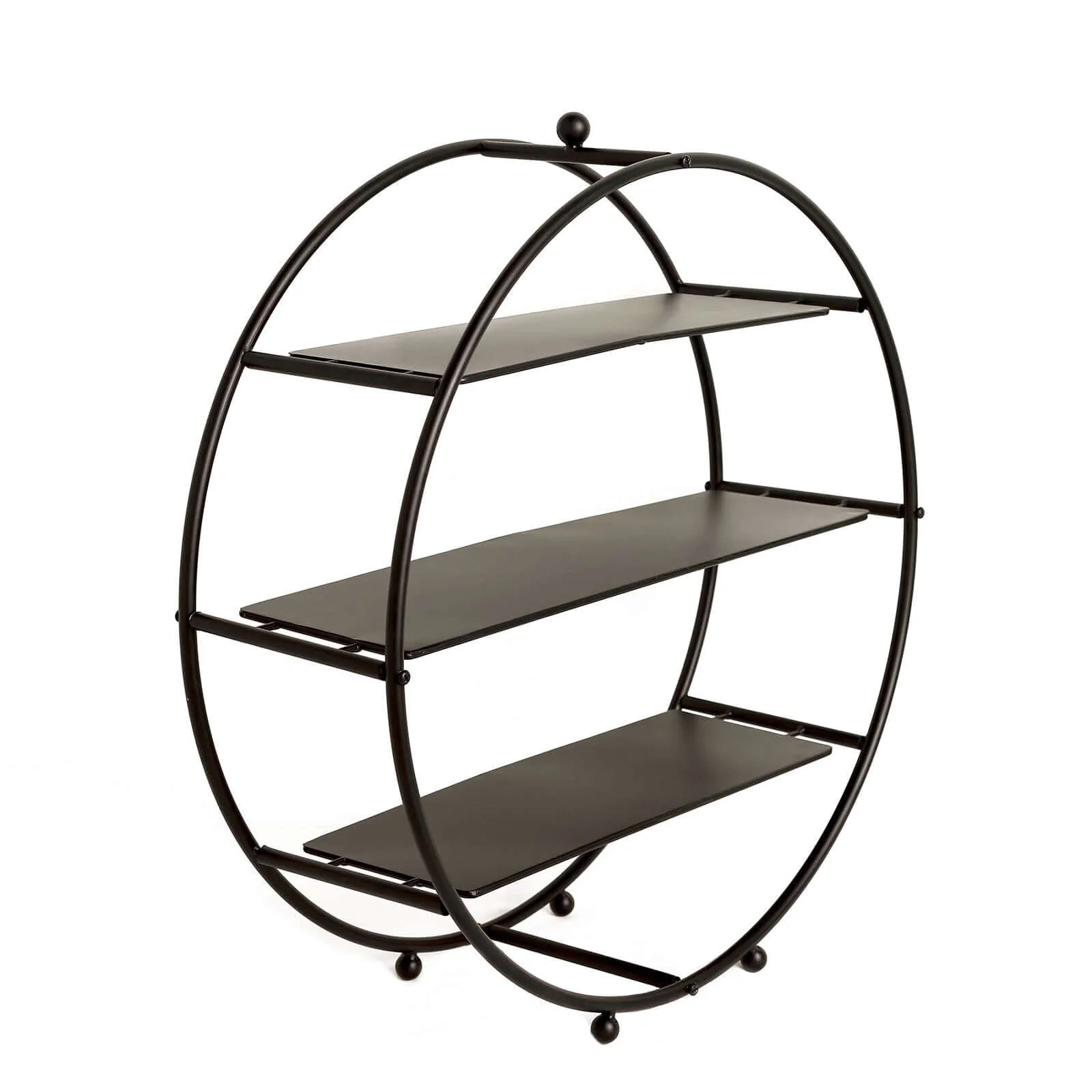 3-Tier Metal Round Cupcake Stand 21" Matte Black - Durable Contemporary Dessert Holder Appetizer Display for Upscale Events Banquets & Gatherings - Image 5