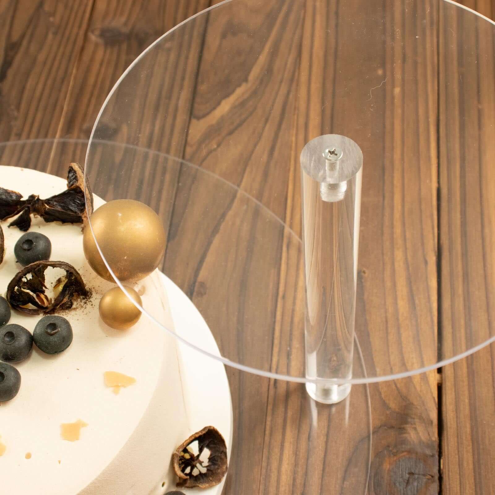 3-Tier Plastic Round Pedestal Cake Stand 23" Clear - Modern Multi Layer Cupcake Display Riser for Stylish Pastry & Dessert Tables - Image 8
