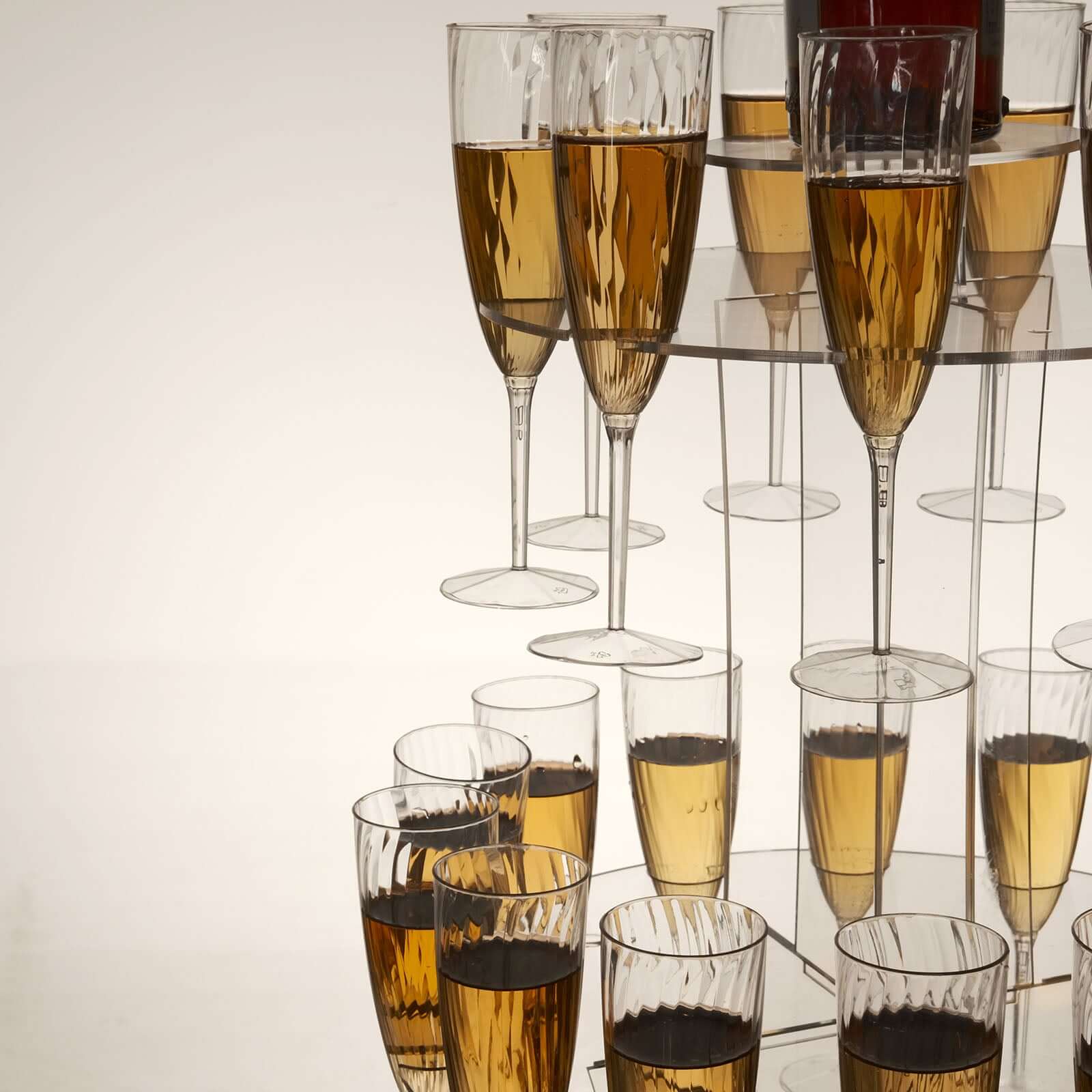 3-Tier Round Champagne Glass Holder Tower 21" Clear Acrylic - Image 14