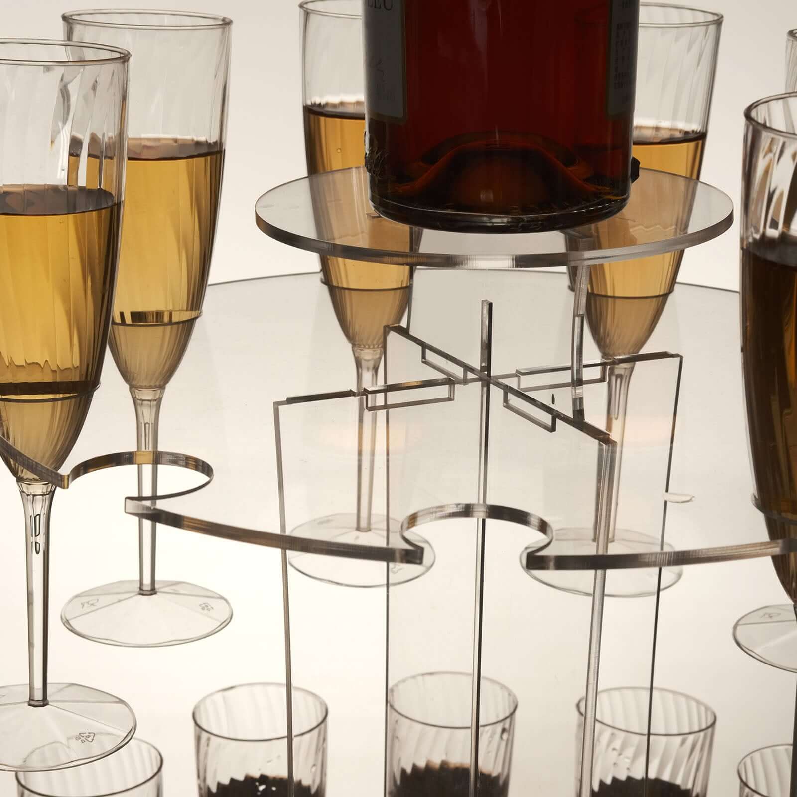 3-Tier Round Champagne Glass Holder Tower 21" Clear Acrylic - Image 15