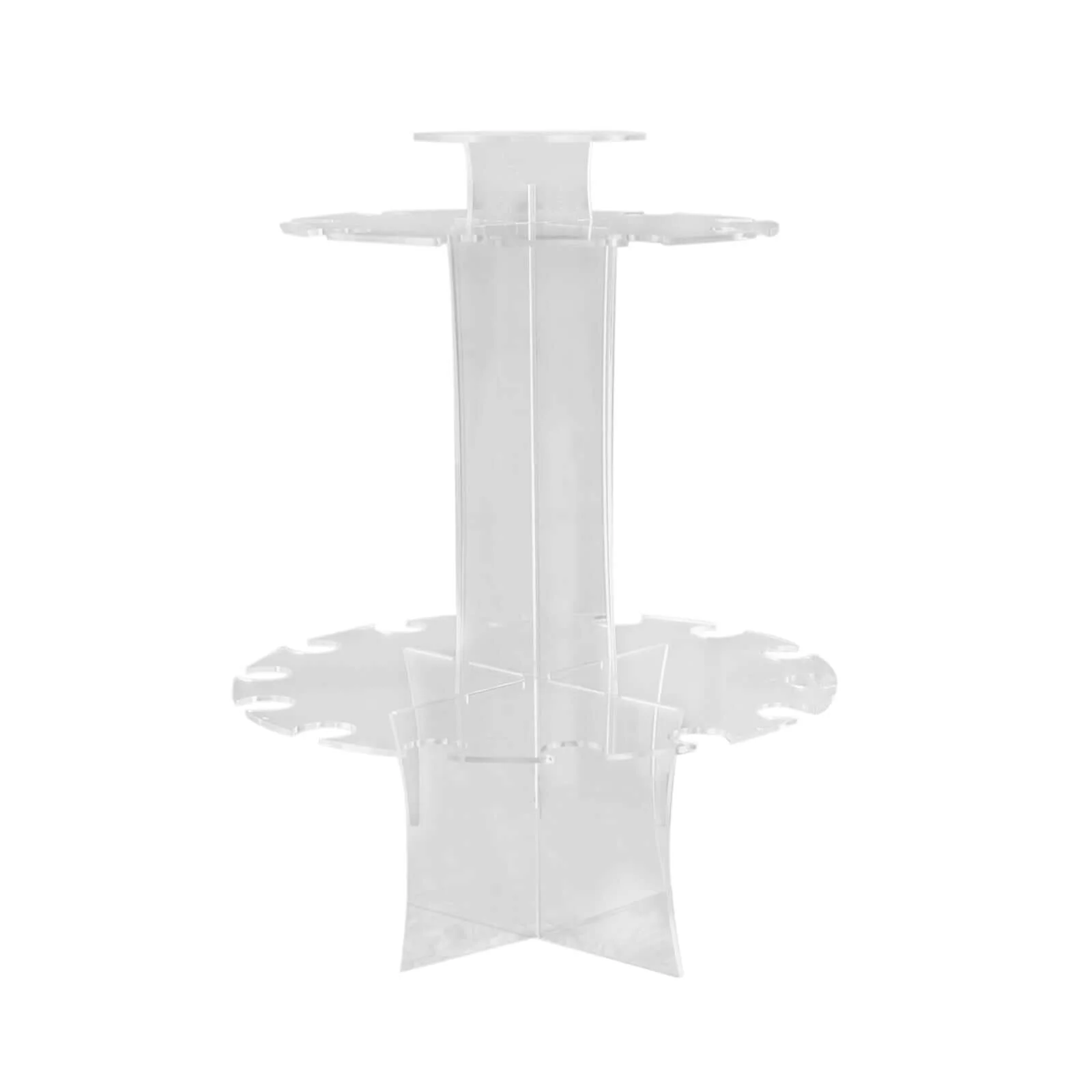 3-Tier Round Champagne Glass Holder Tower 21" Clear Acrylic - Image 6